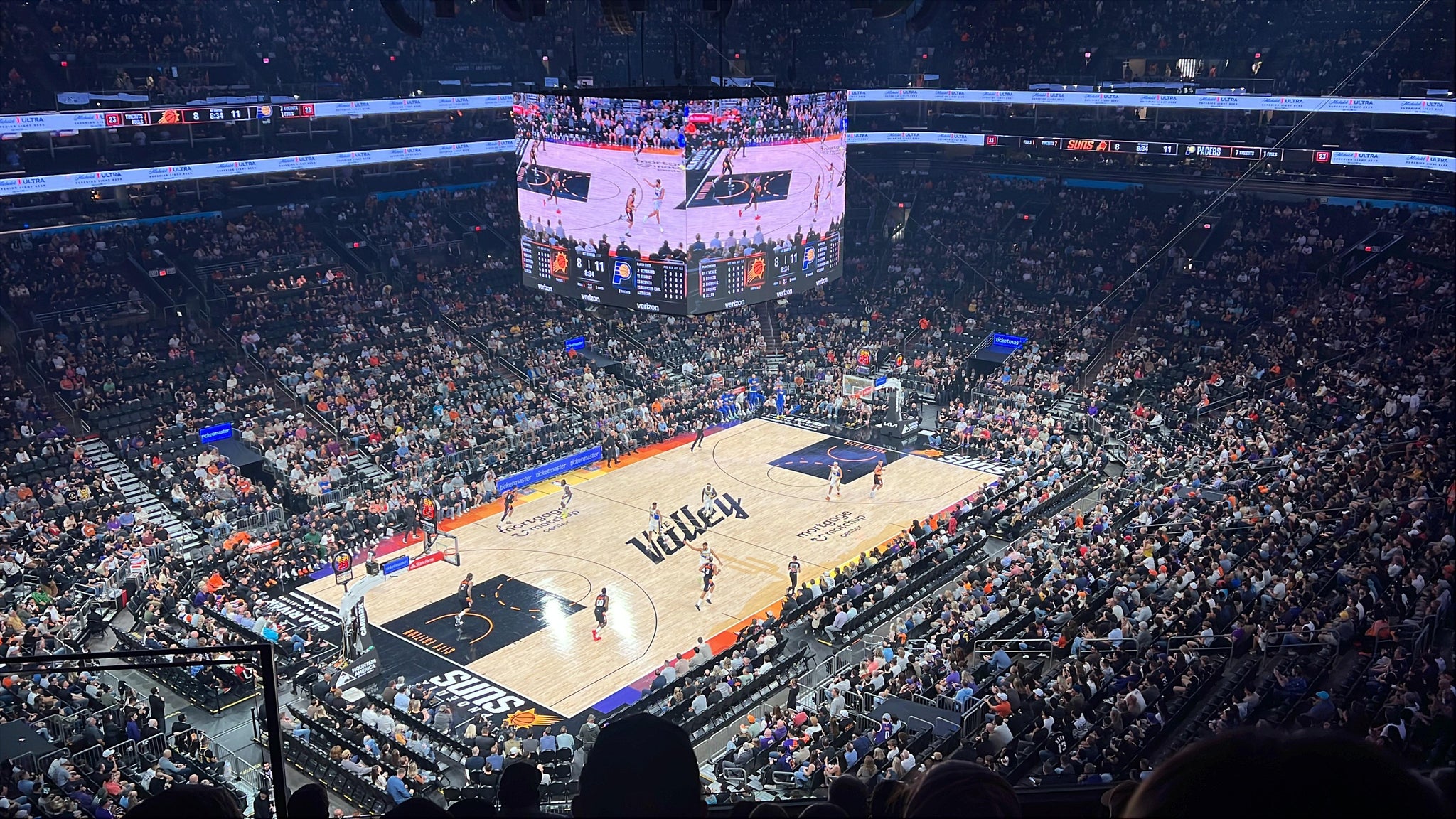 Real Fan View taken from Section 223 at Mortgage Matchup Center by José alfredo E