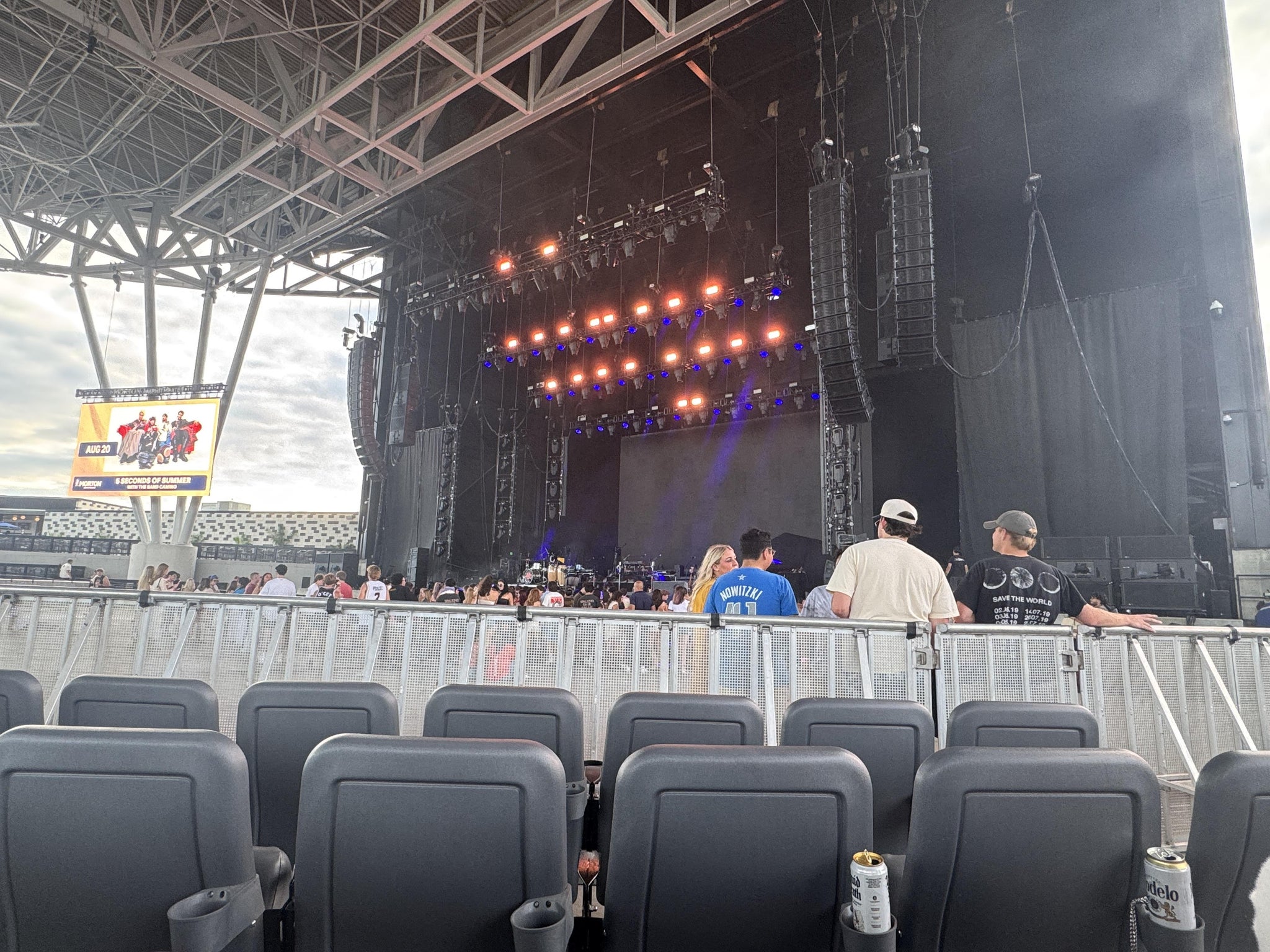 Real Fan View taken from Section 102 at Morton Amphitheater by Michael G