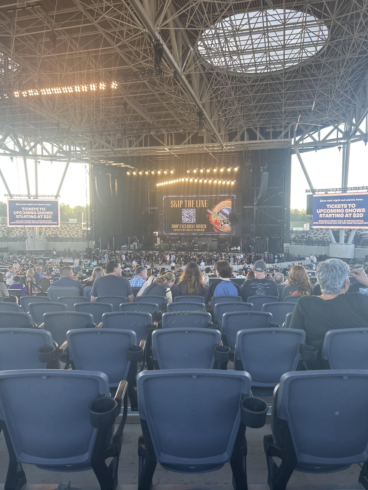 Real Fan View taken from Section 305 at Morton Amphitheater by Jennifer K