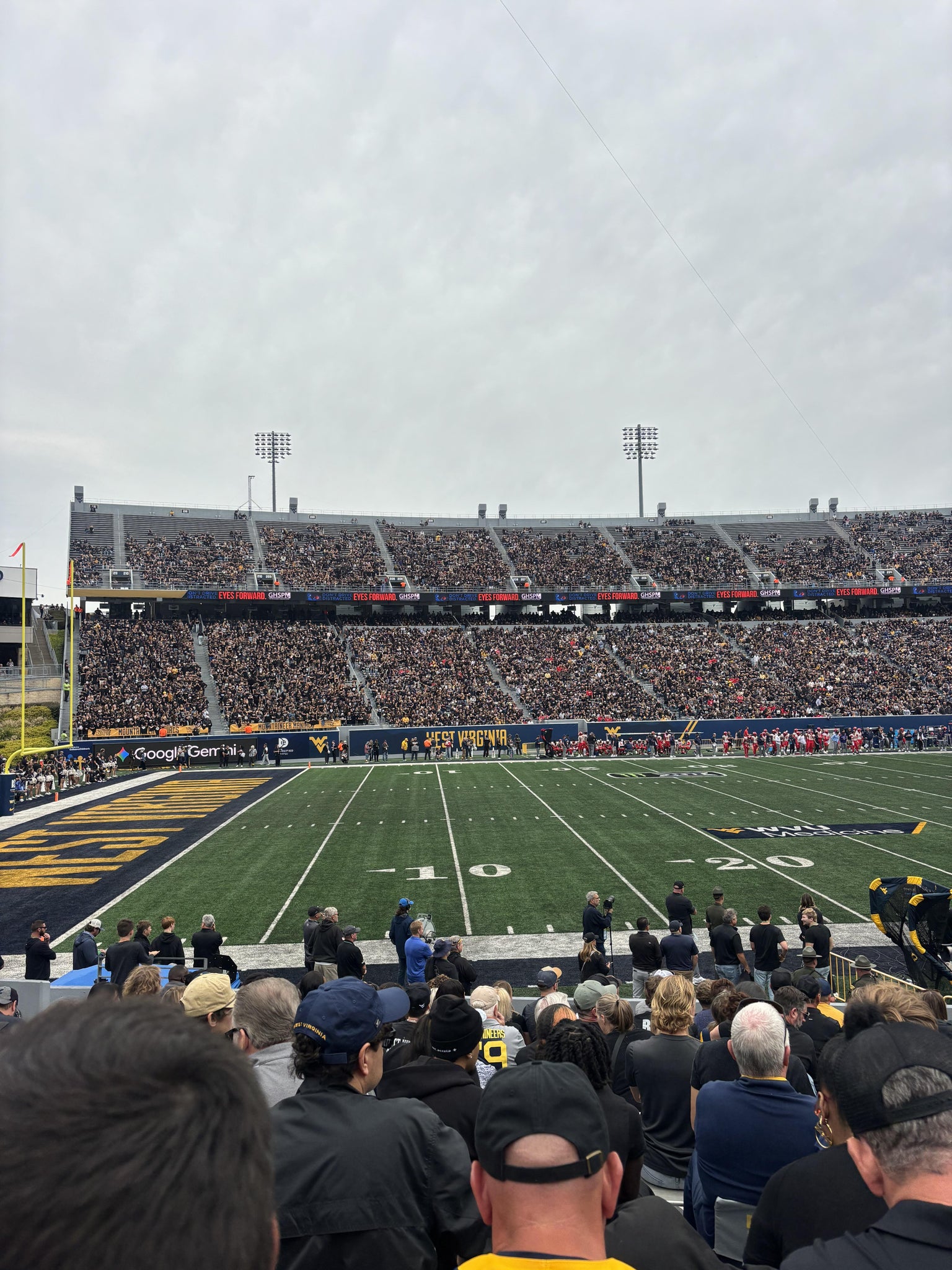 Real Fan View taken from Section 123 at Mountaineer Field at Milan Puskar Stadium by Anonymous User