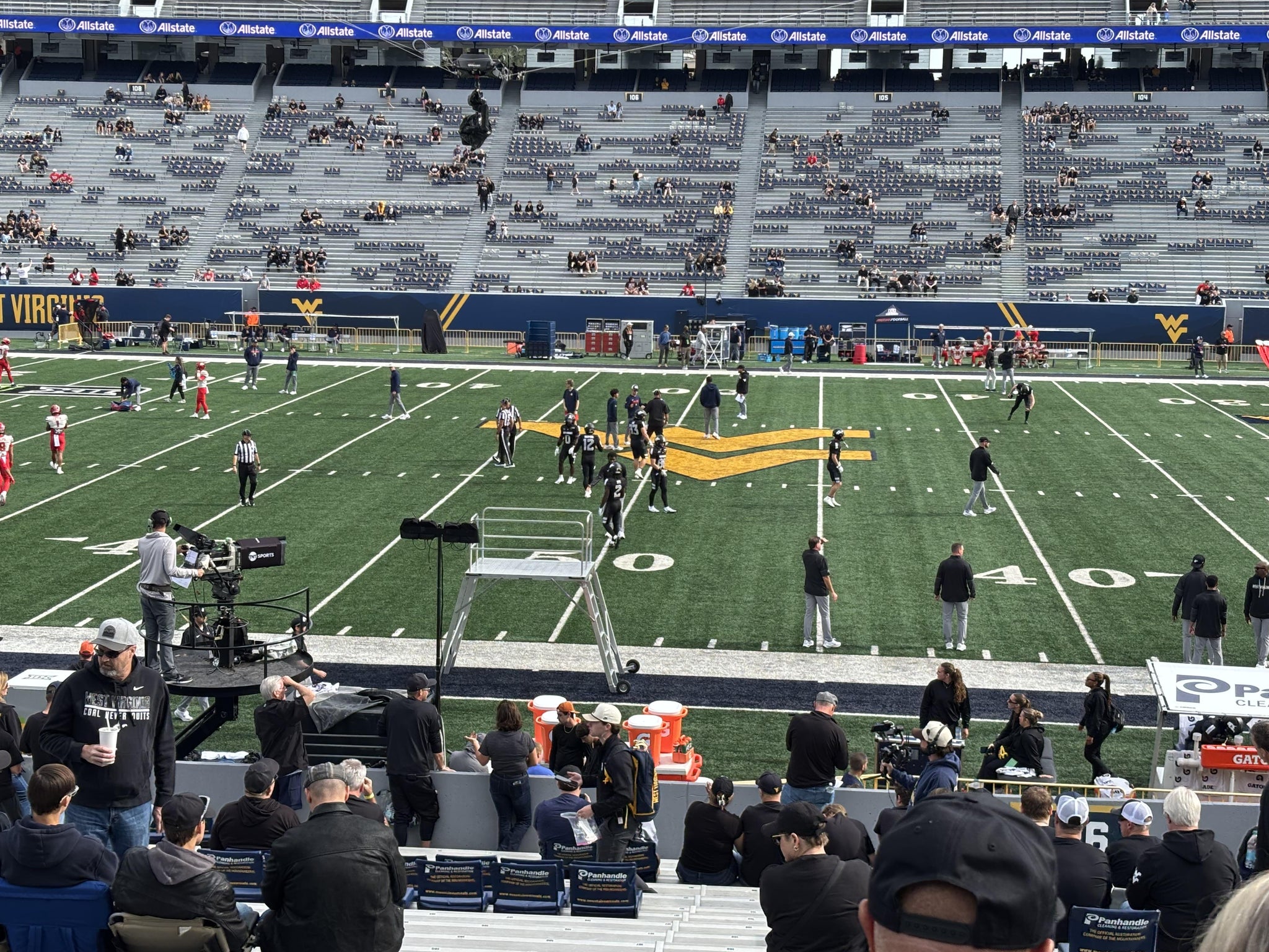 Real Fan View taken from Section 126 at Mountaineer Field at Milan Puskar Stadium by Bill B