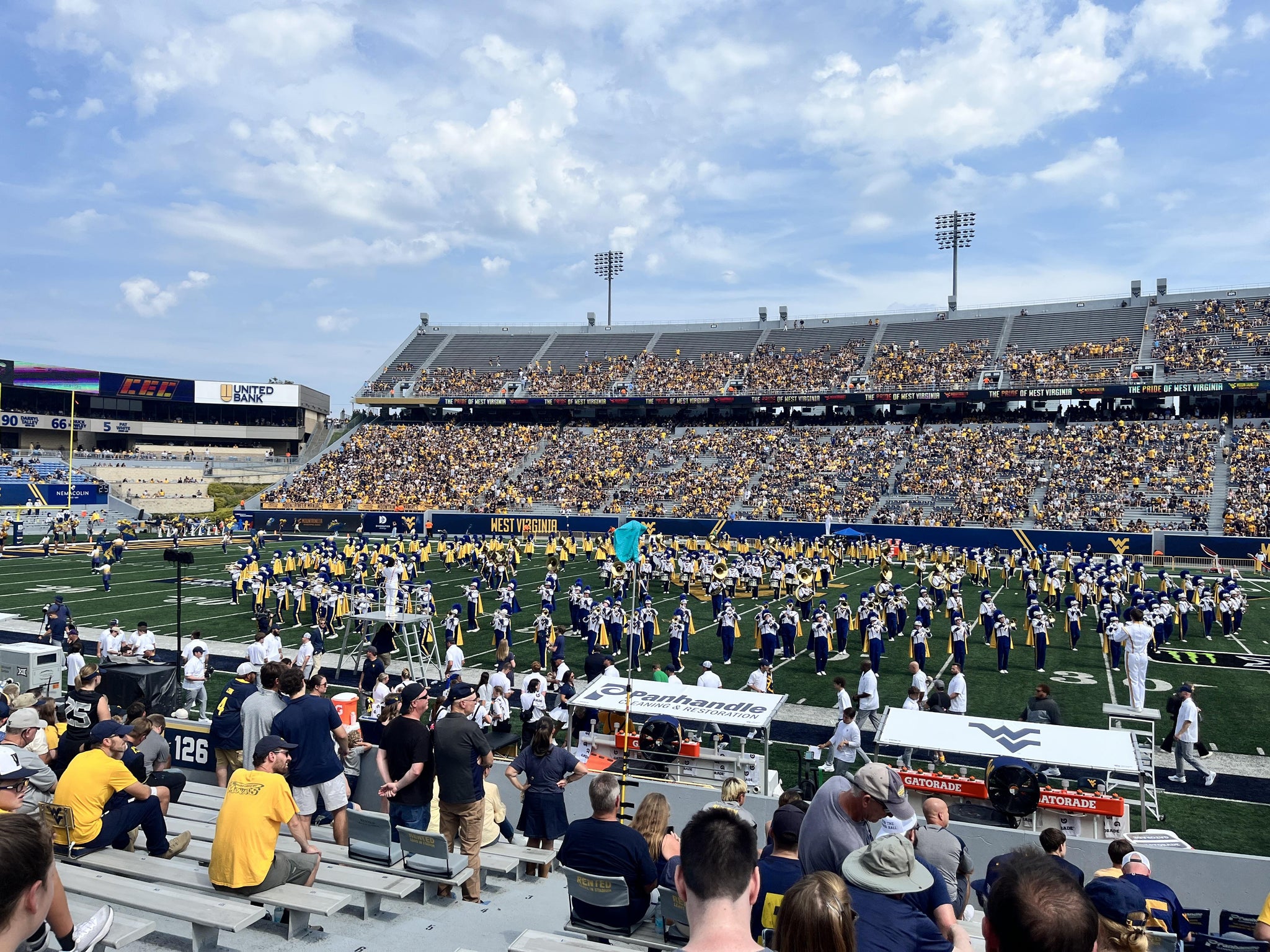 Real Fan View taken from Section 127 at Mountaineer Field at Milan Puskar Stadium by Anonymous User