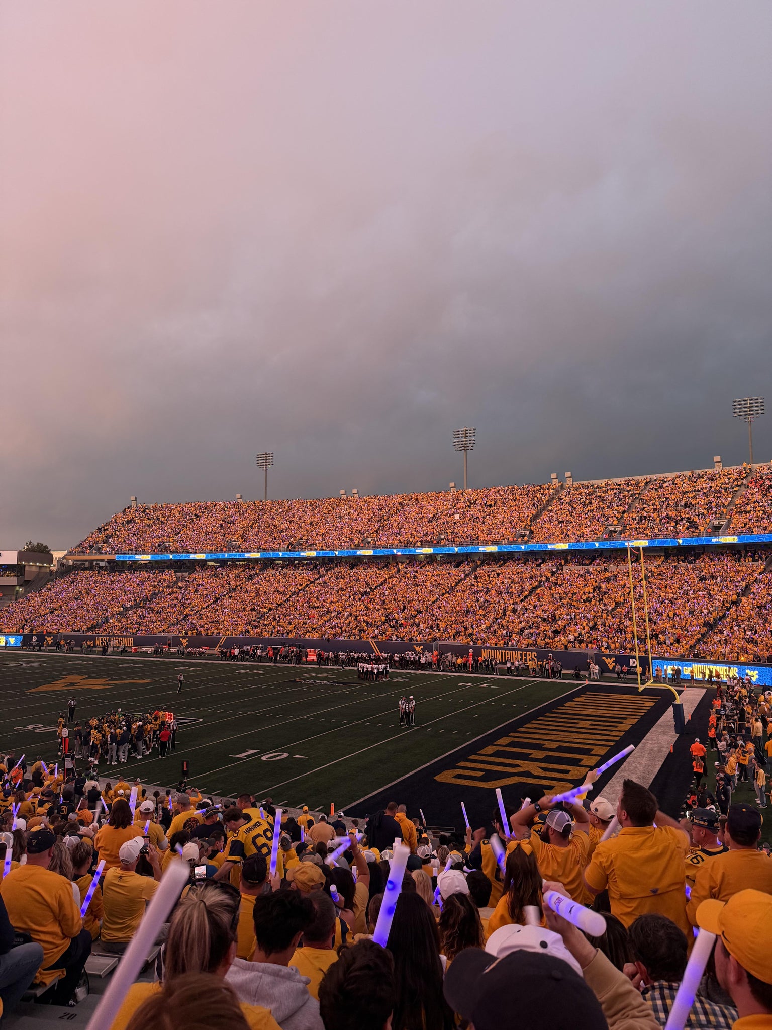 Real Fan View taken from Section 130 at Mountaineer Field at Milan Puskar Stadium by Nick N