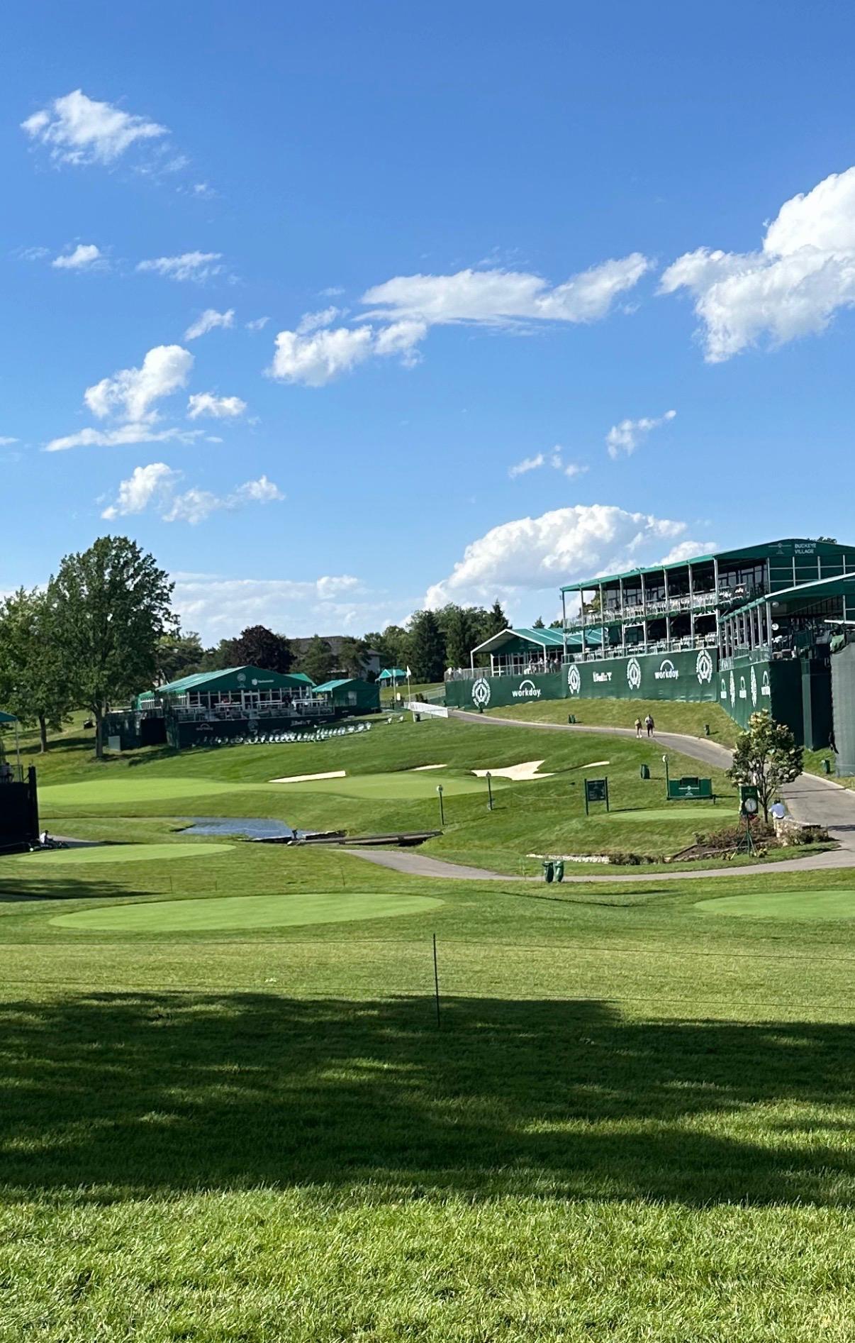 Real Fan View taken from Patron Grounds at Muirfield Village Golf Course by Cheryl  S