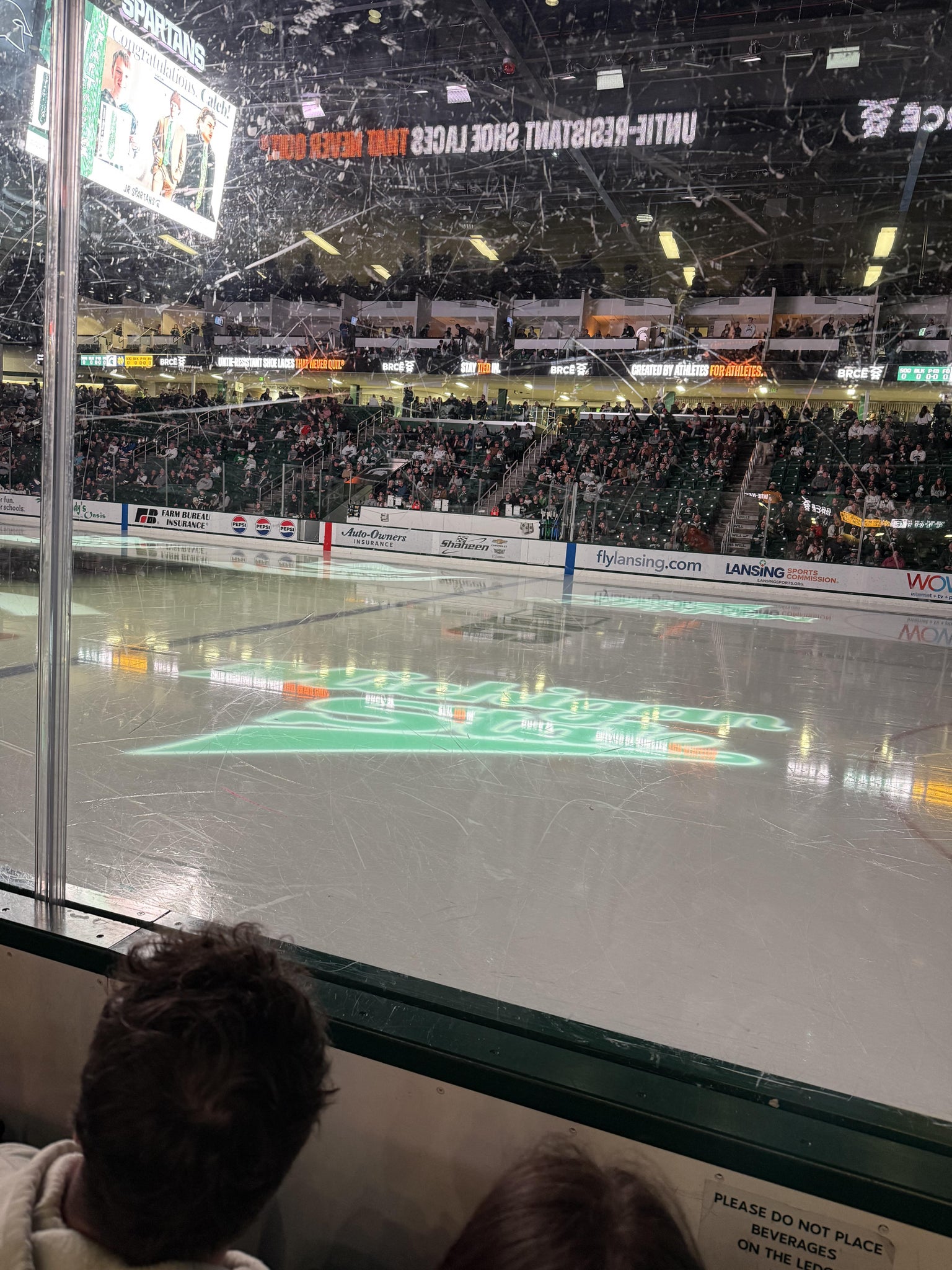 Real Fan View taken from Section G at Munn Ice Arena by Emily S