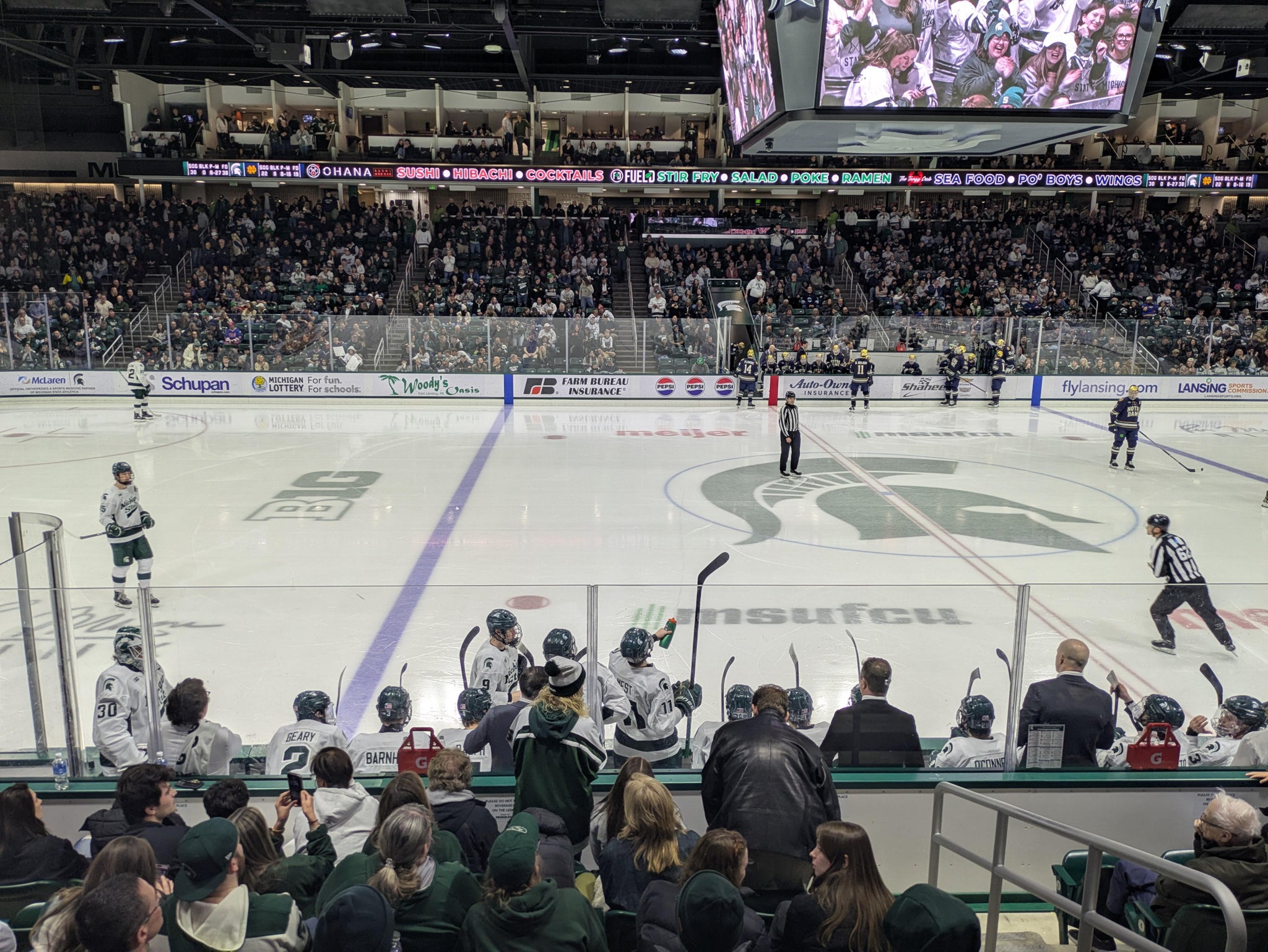 Real Fan View taken from Section J at Munn Ice Arena by Michele F