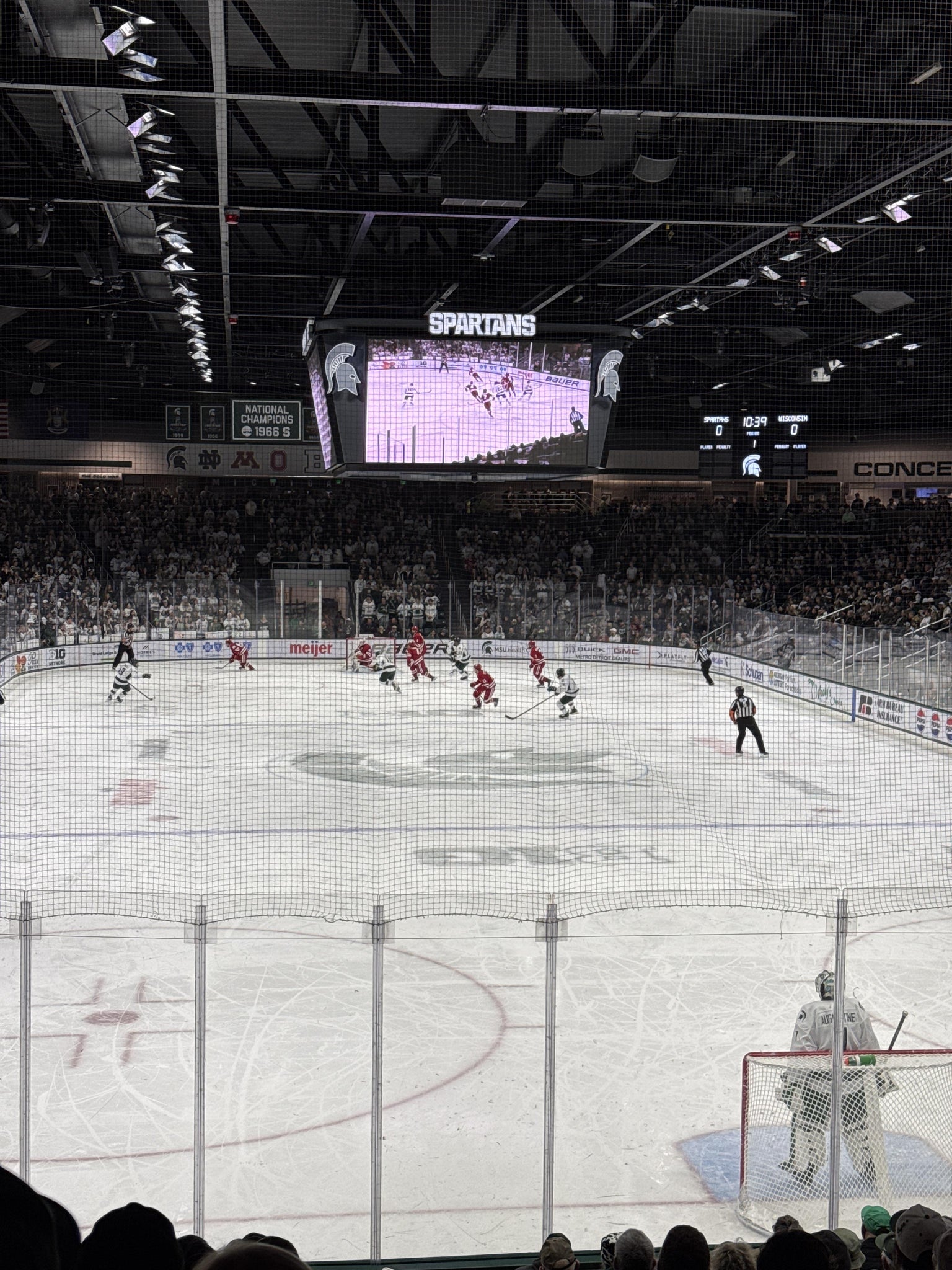 Real Fan View taken from Section P at Munn Ice Arena by Dean R