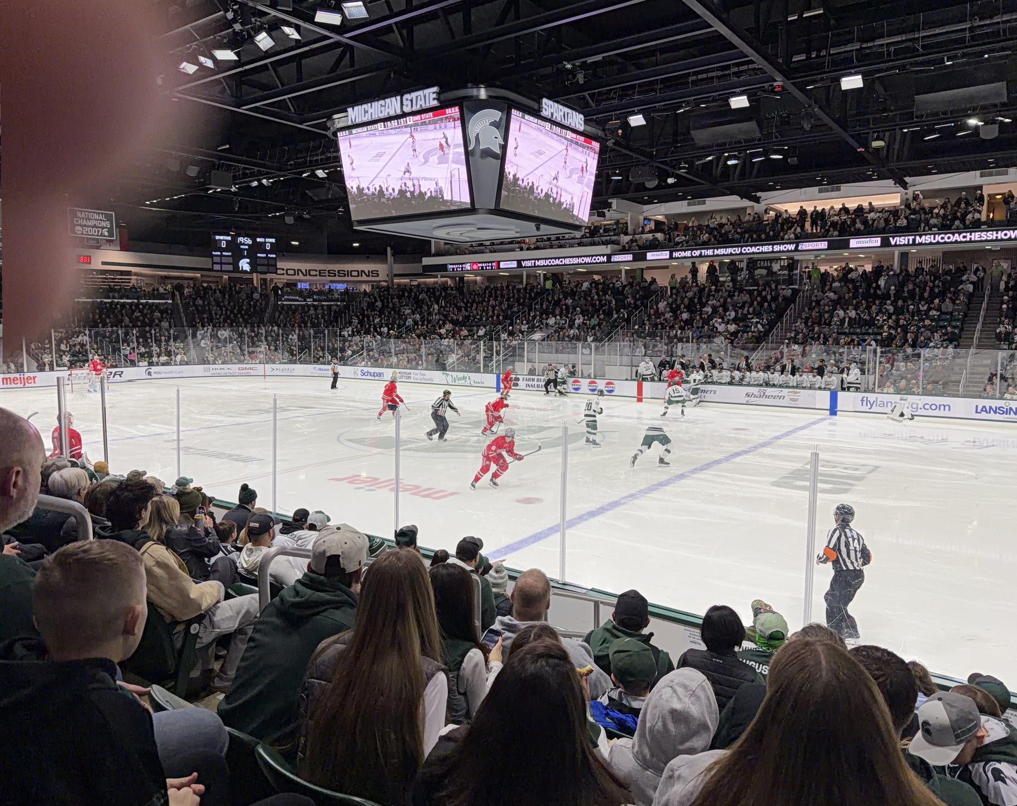 Real Fan View taken from Section S at Munn Ice Arena by Grant H