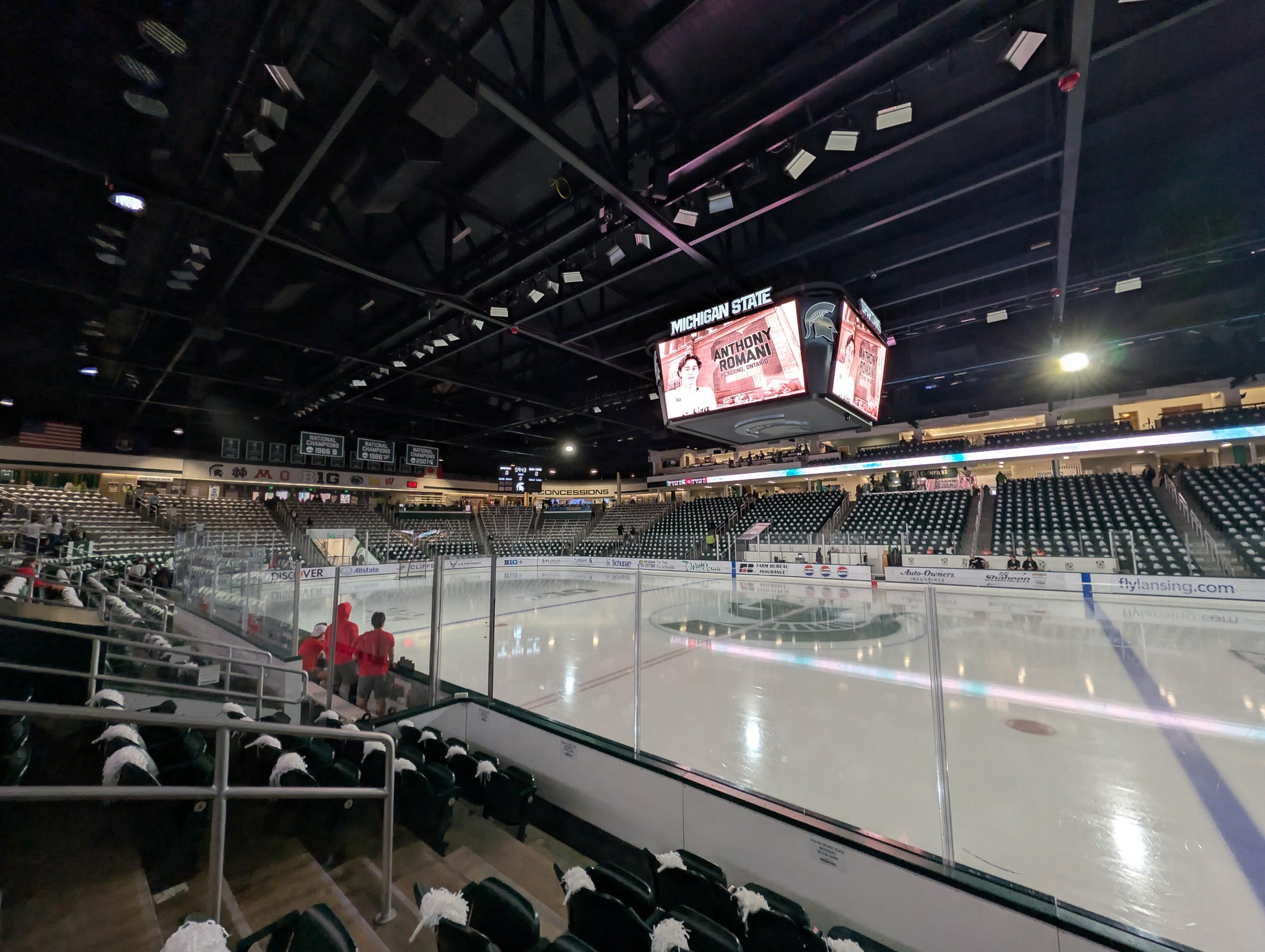 Real Fan View taken from Section T at Munn Ice Arena by Colin H