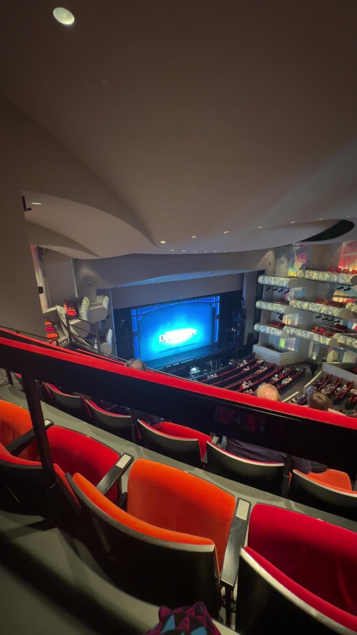Real Fan View taken from Balcony at Muriel Kauffman Theatre at Kauffman Center for the Performing Arts by Danielle C