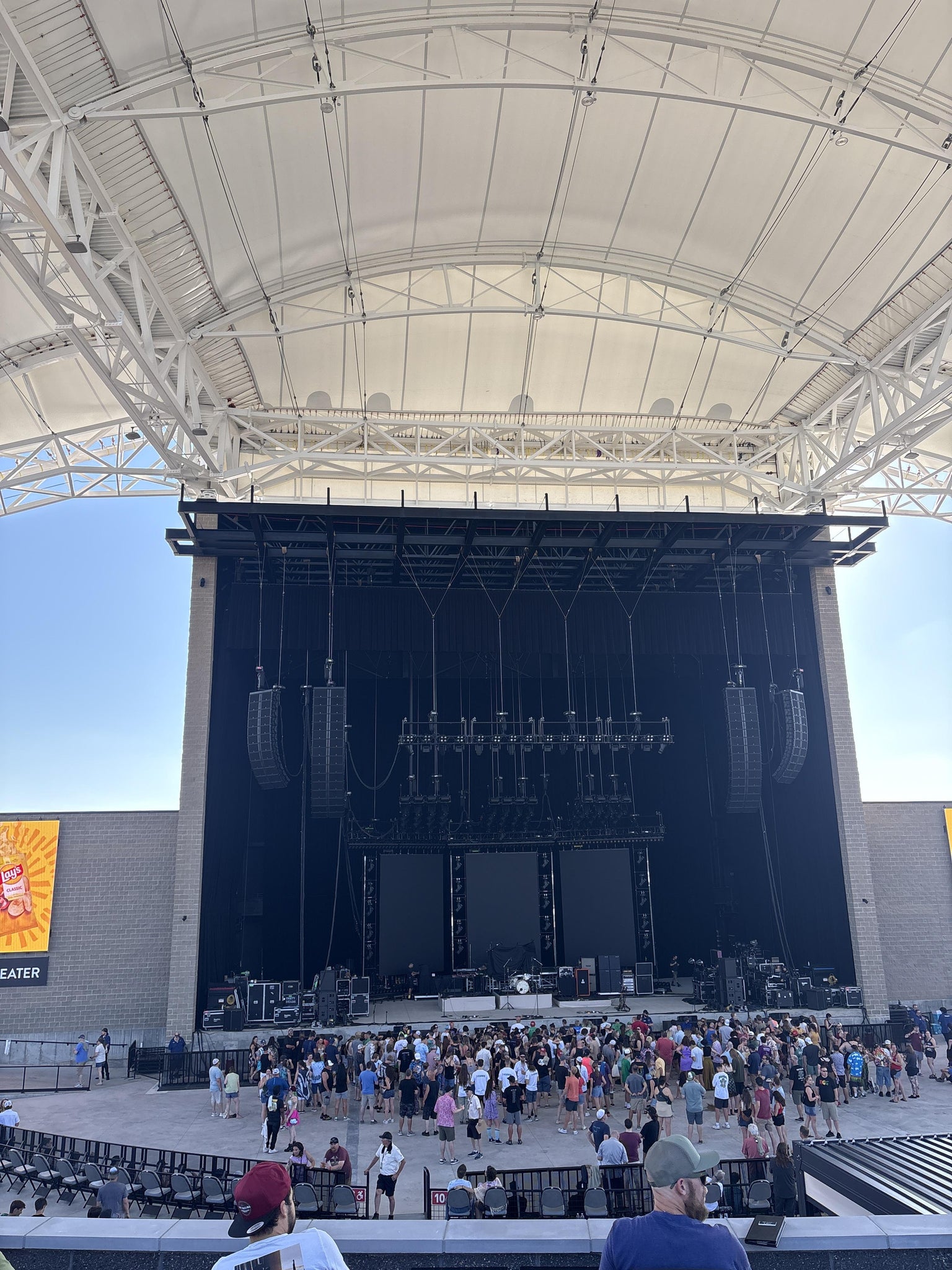 Real Fan View taken from Boxes at Mystic Lake Amphitheater by Evan B