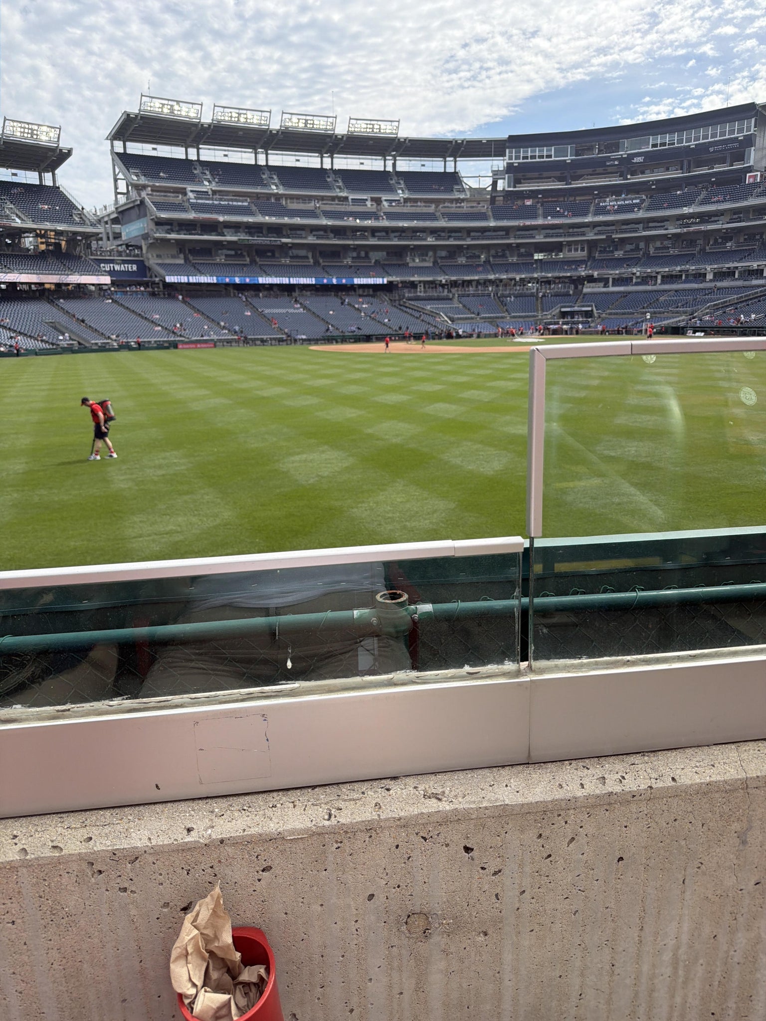 Real Fan View taken from Section 100 at Nationals Park by Mirna R