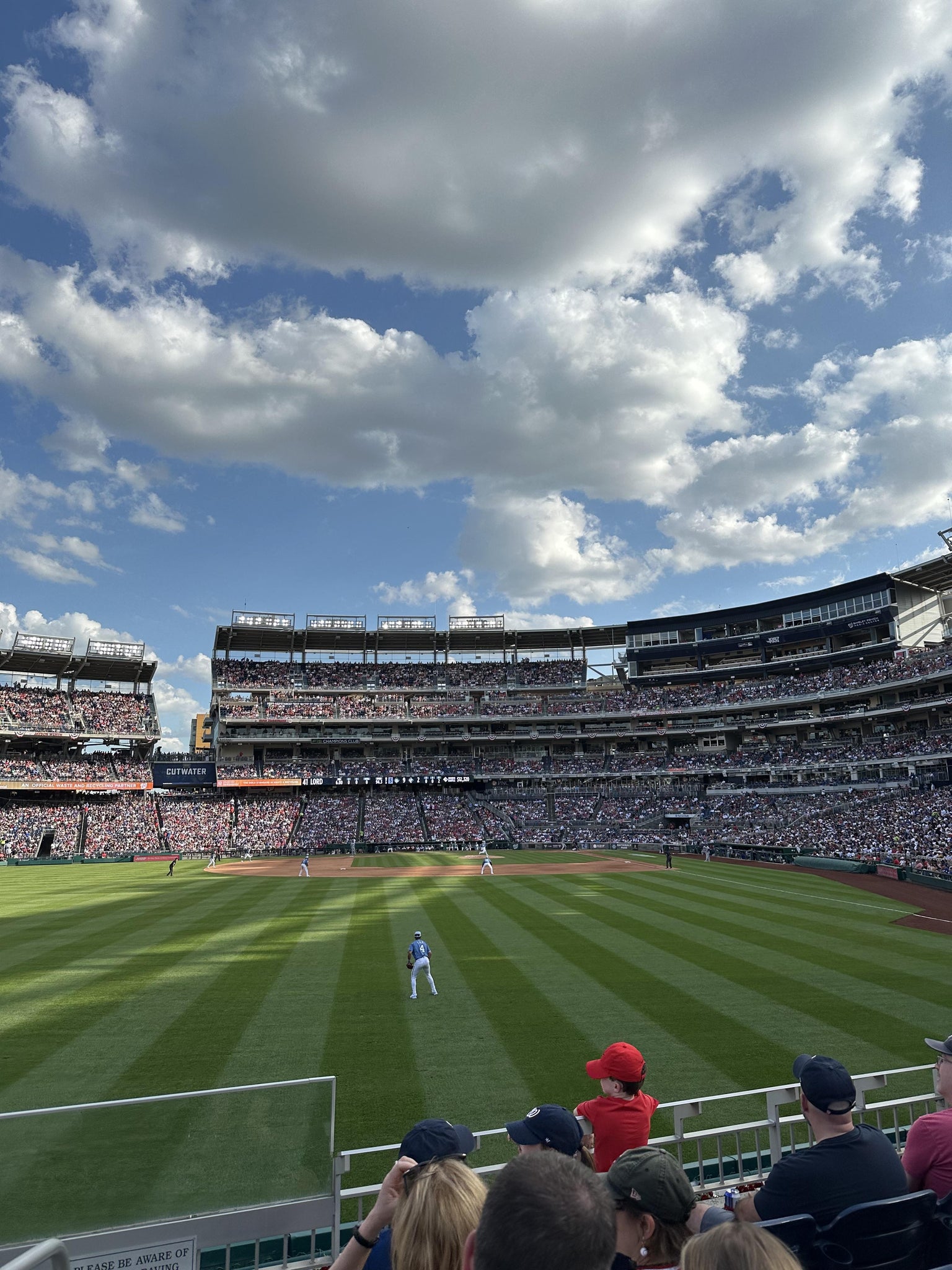Real Fan View taken from Section 104 at Nationals Park by Cesar F