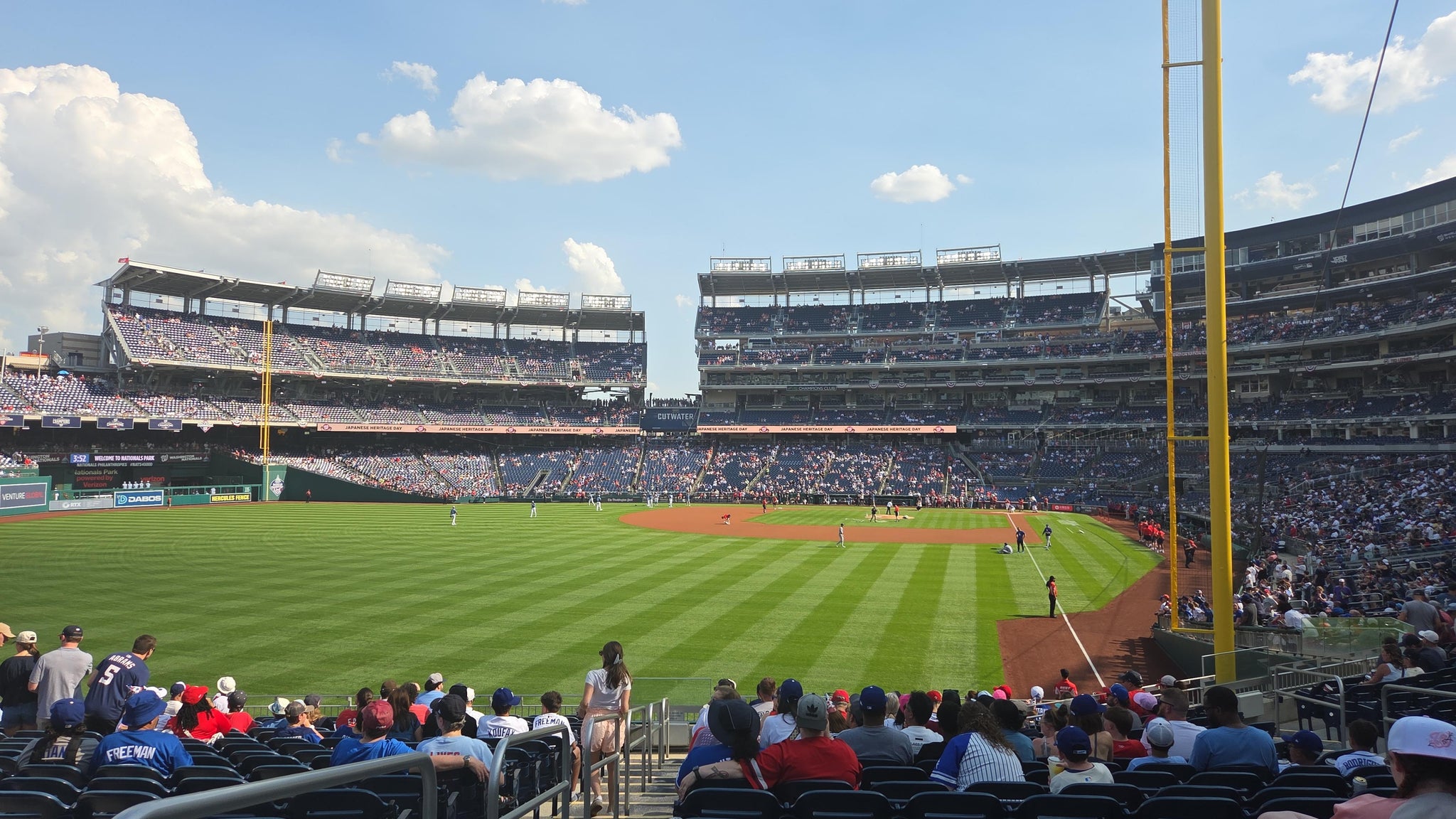 Real Fan View taken from Section 105 at Nationals Park by Mauricio R