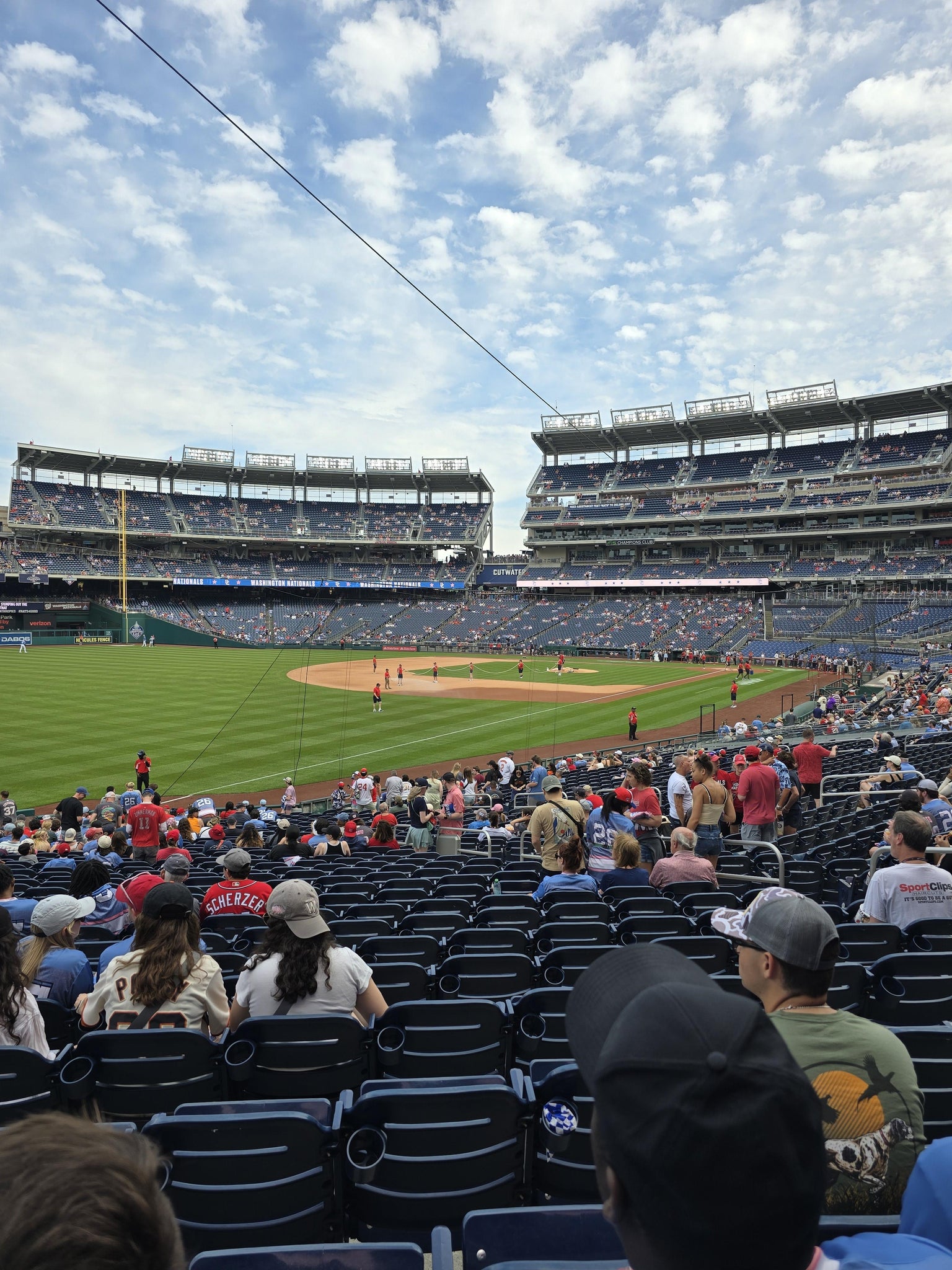 Real Fan View taken from Section 109 at Nationals Park by Carlos G