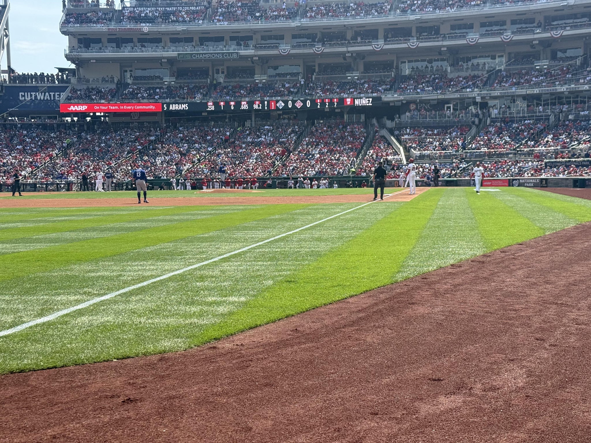 Real Fan View taken from Section 110 at Nationals Park by James A
