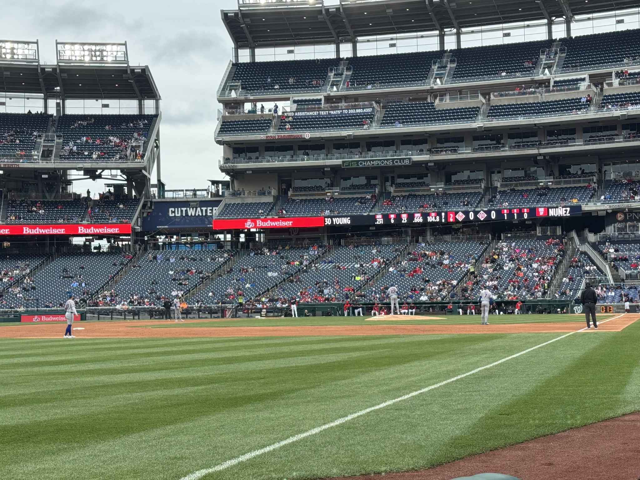 Real Fan View taken from Section 110 at Nationals Park by Anastacia J