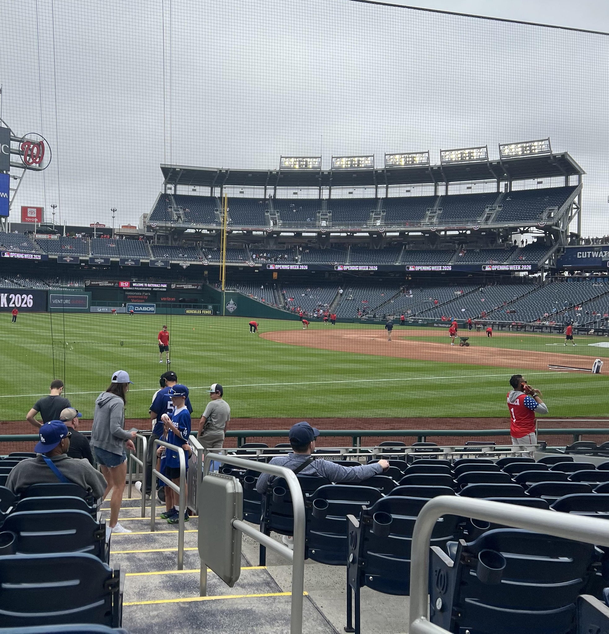 Real Fan View taken from Section 111 at Nationals Park by Vivek N