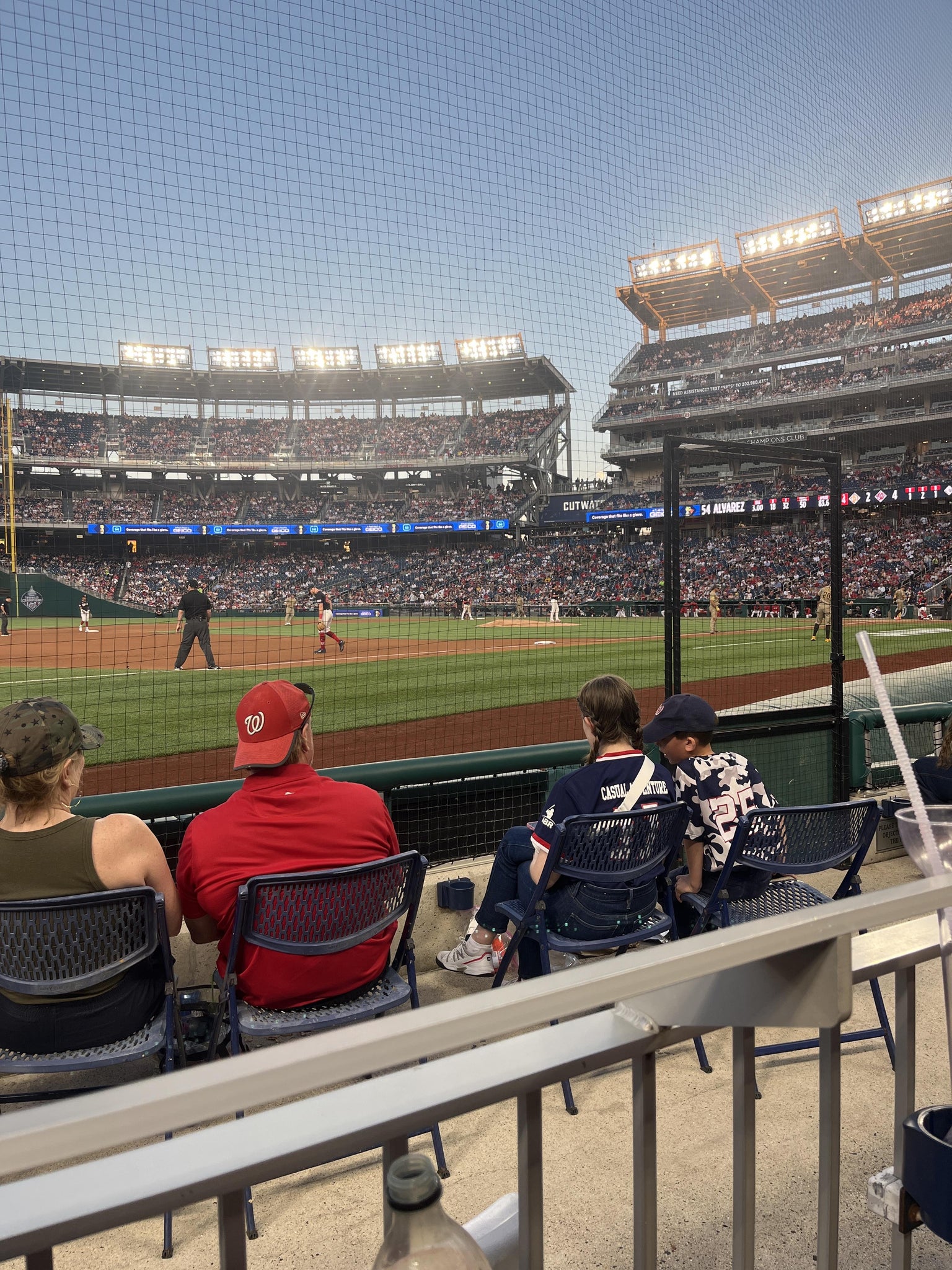 Real Fan View taken from Section 113 at Nationals Park by Terry M