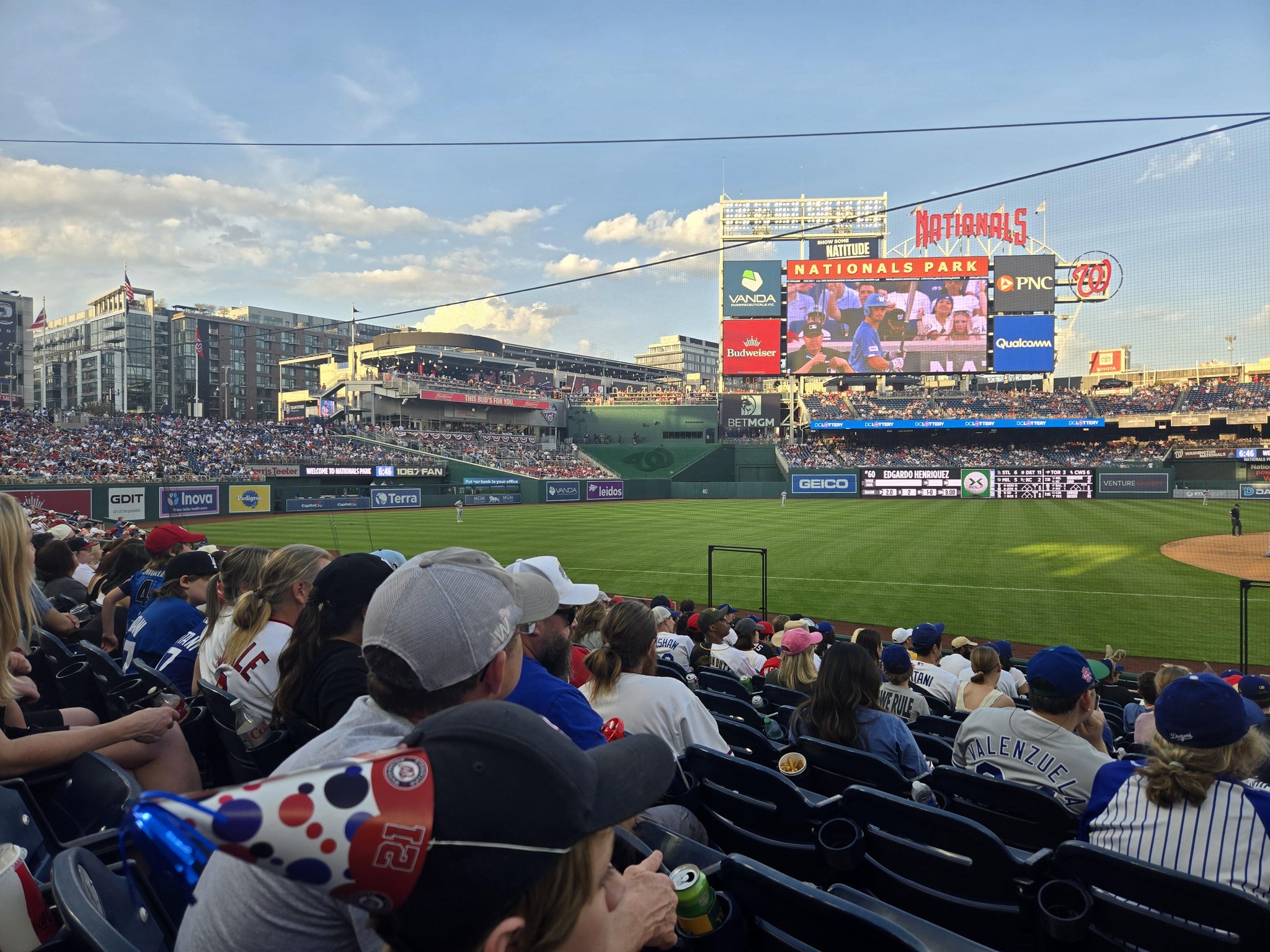 Real Fan View taken from Section 113 at Nationals Park by Pearl M
