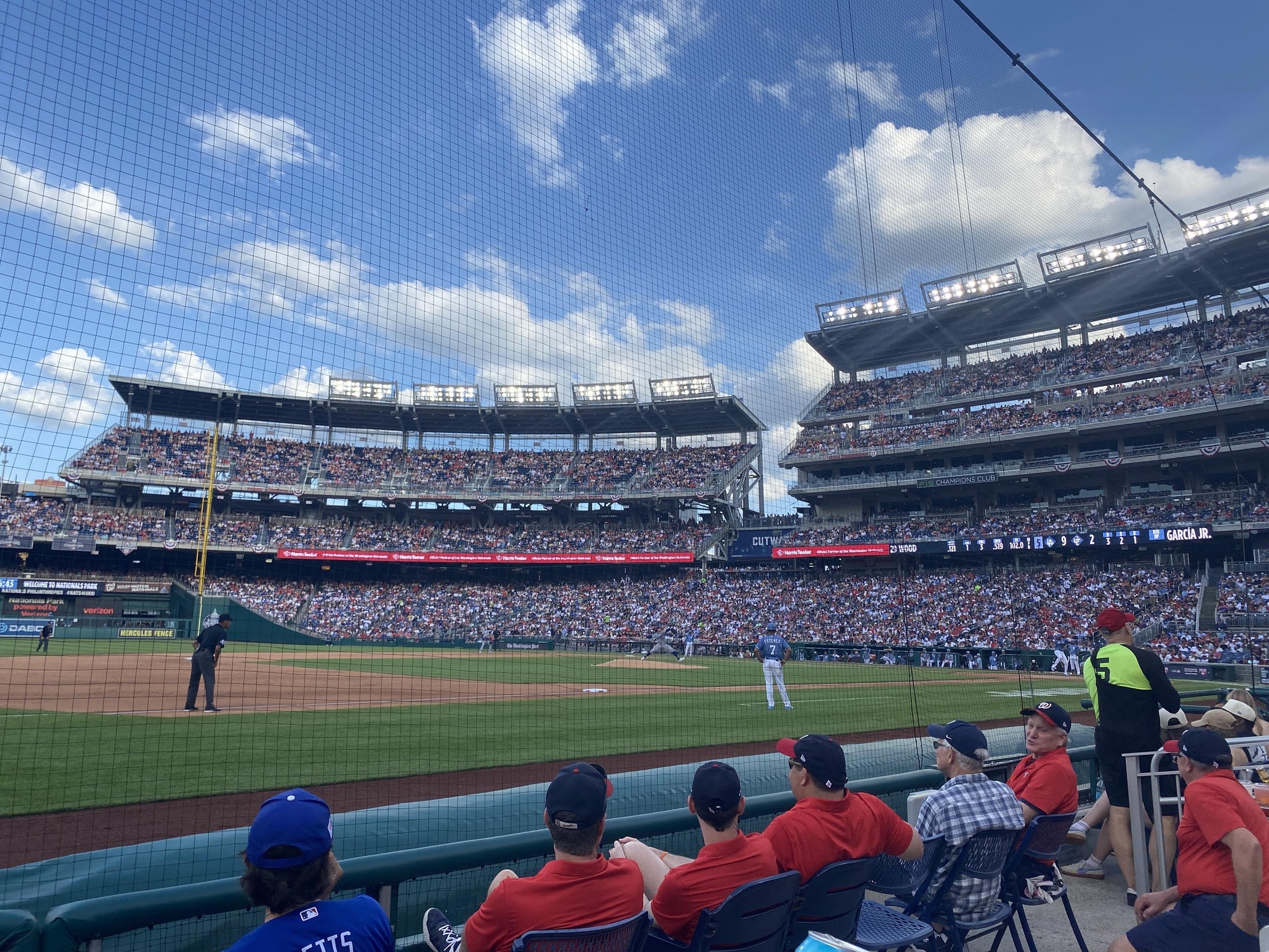 Real Fan View taken from Section 114 at Nationals Park by Adelaide H