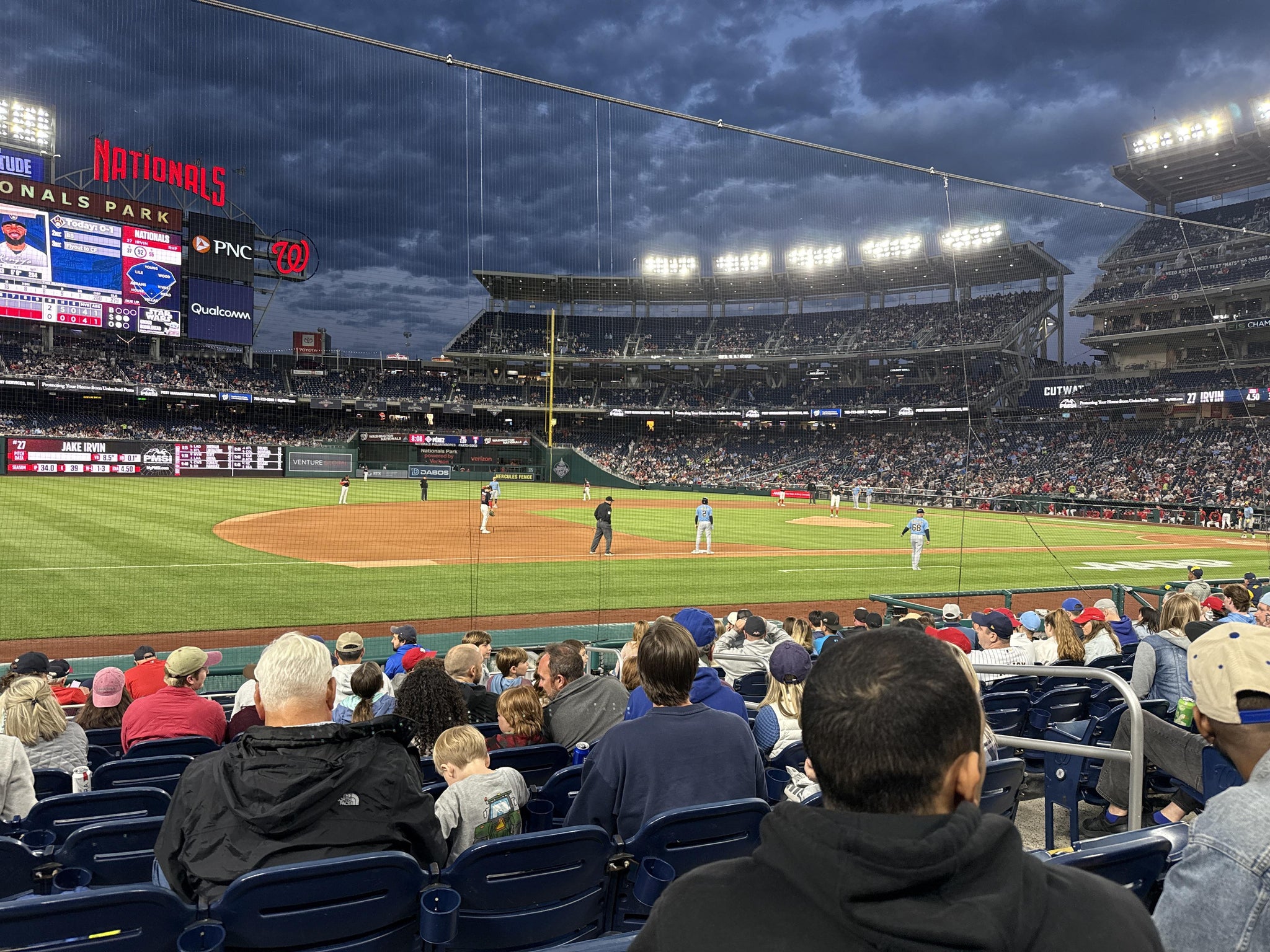 Real Fan View taken from Section 114 at Nationals Park by C W