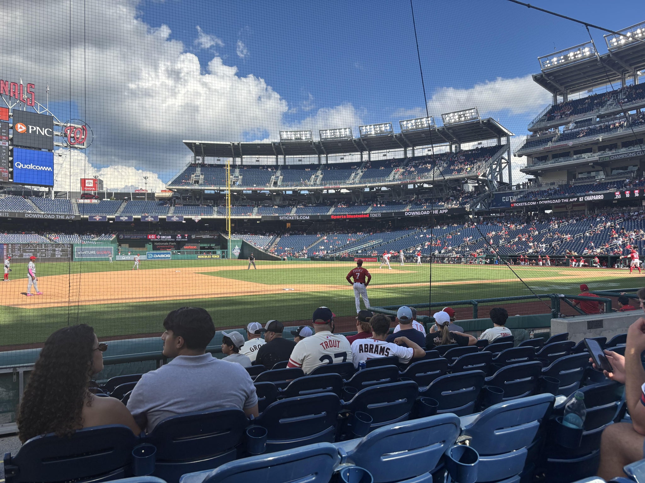 Real Fan View taken from Section 115 at Nationals Park by Jessica V