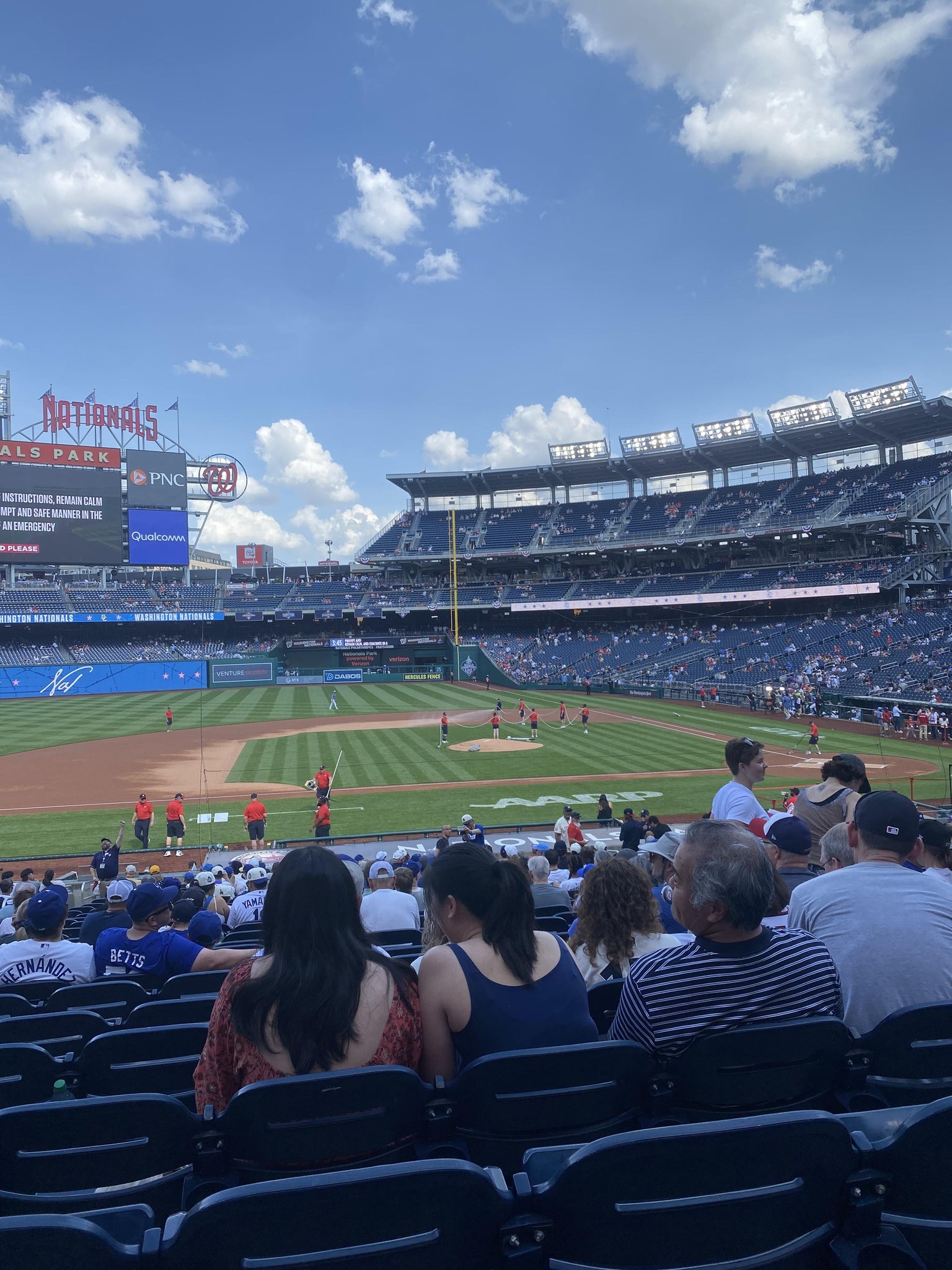 Real Fan View taken from Section 116 at Nationals Park by Glen D