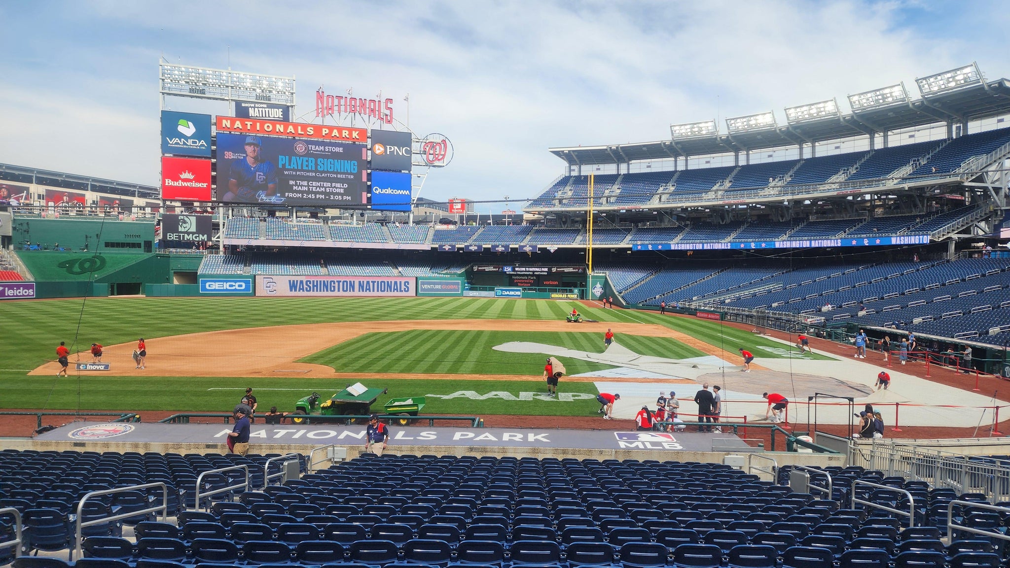 Real Fan View taken from Section 117 at Nationals Park by Dylan B