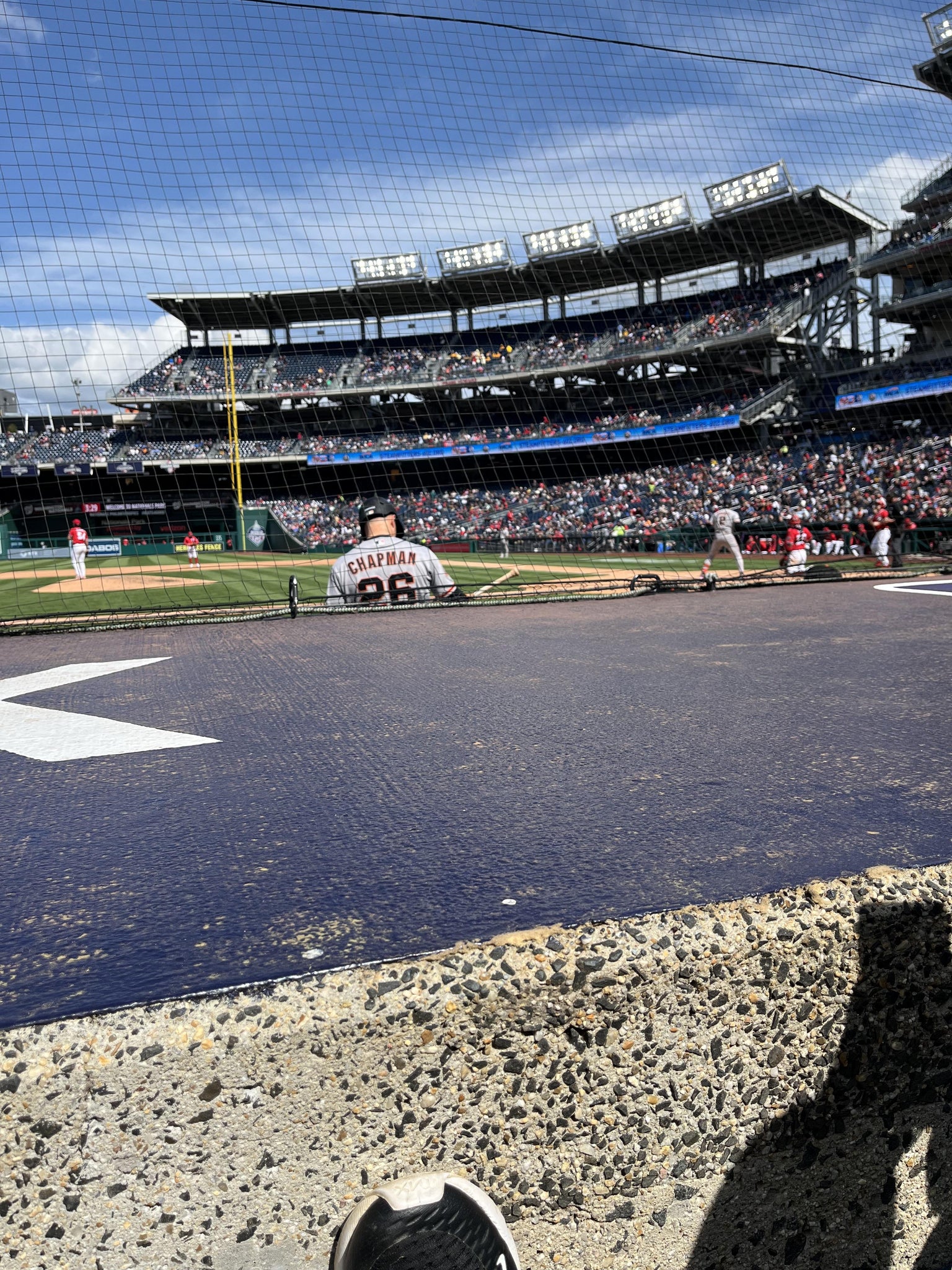 Real Fan View taken from Section 117 at Nationals Park by Mallorie W