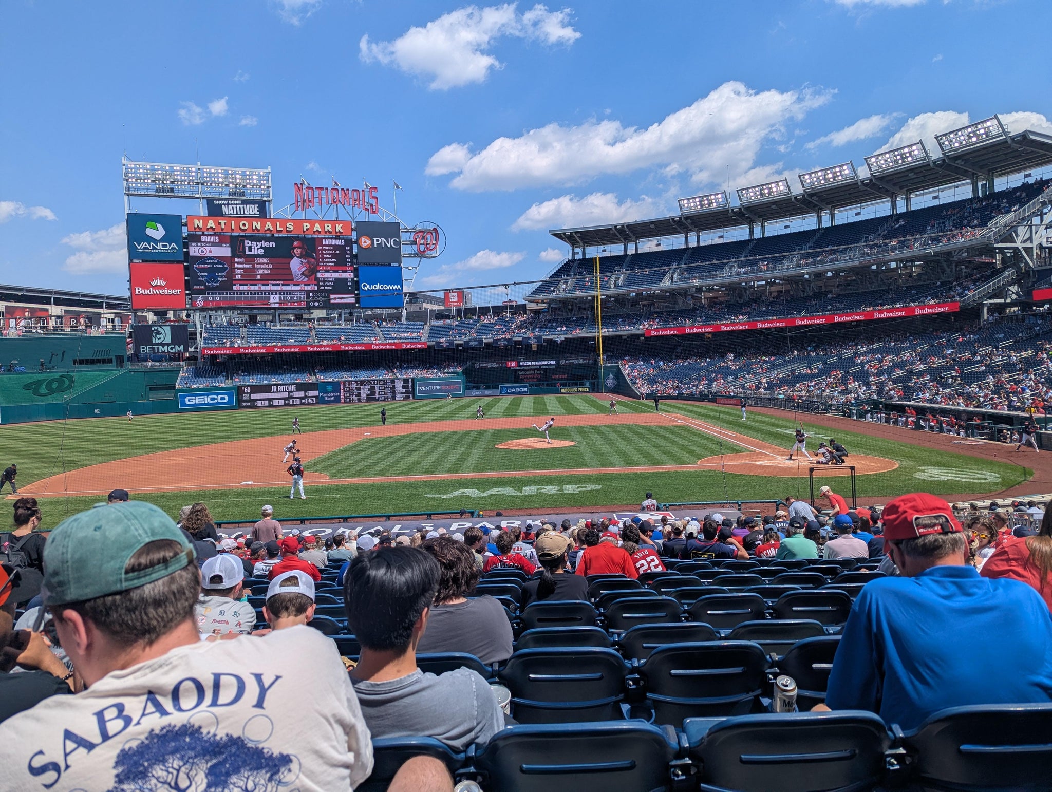 Real Fan View taken from Section 118 at Nationals Park by Philip P