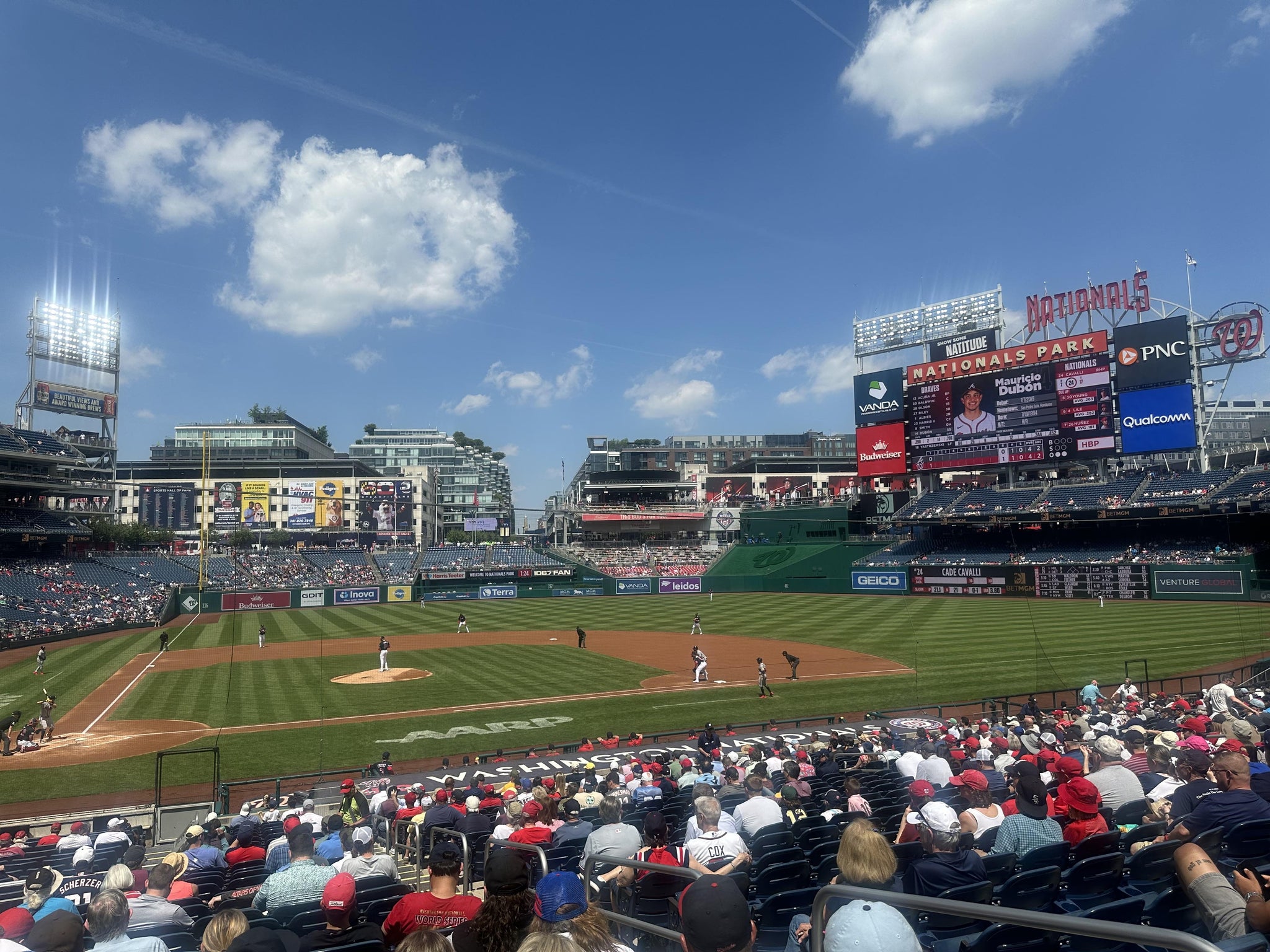 Real Fan View taken from Section 127 at Nationals Park by Elena L
