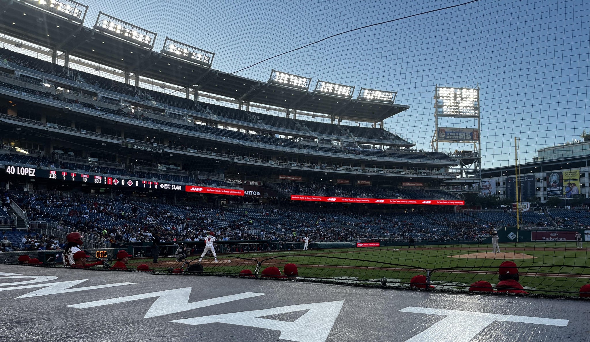 Real Fan View taken from Section 129 at Nationals Park by John S