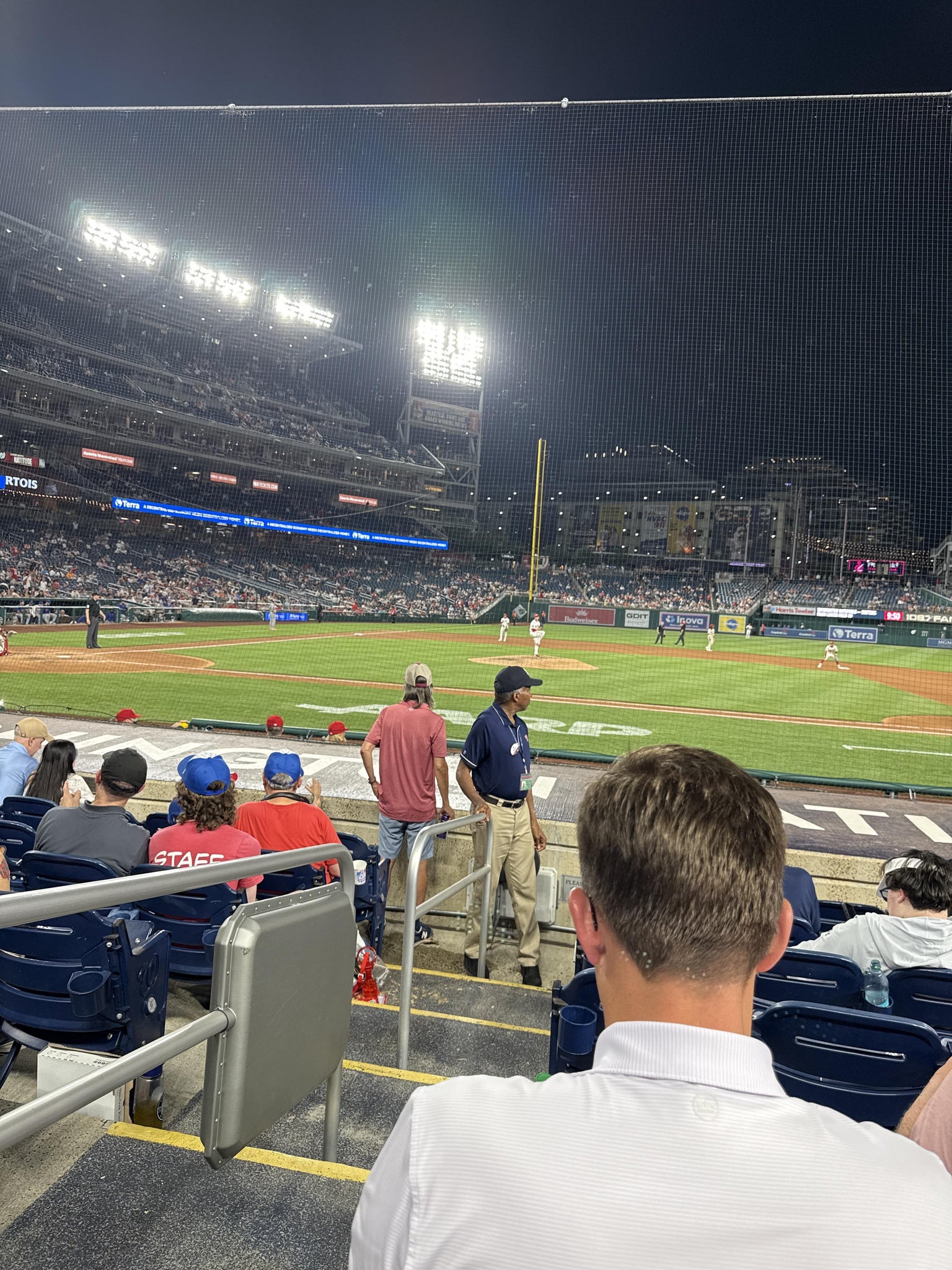 Real Fan View taken from Section 129 at Nationals Park by Beku Y