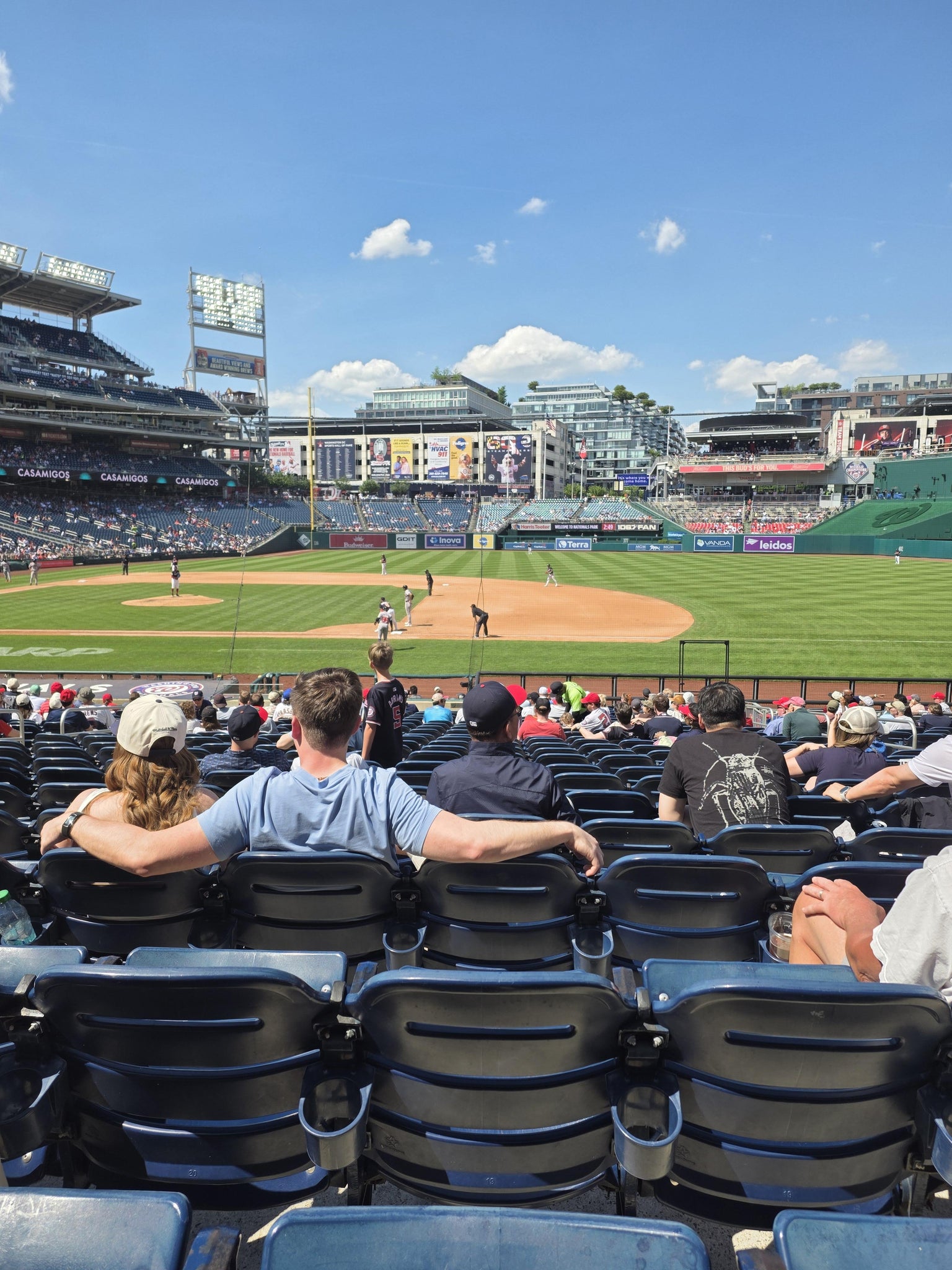 Real Fan View taken from Section 130 at Nationals Park by Fredy H