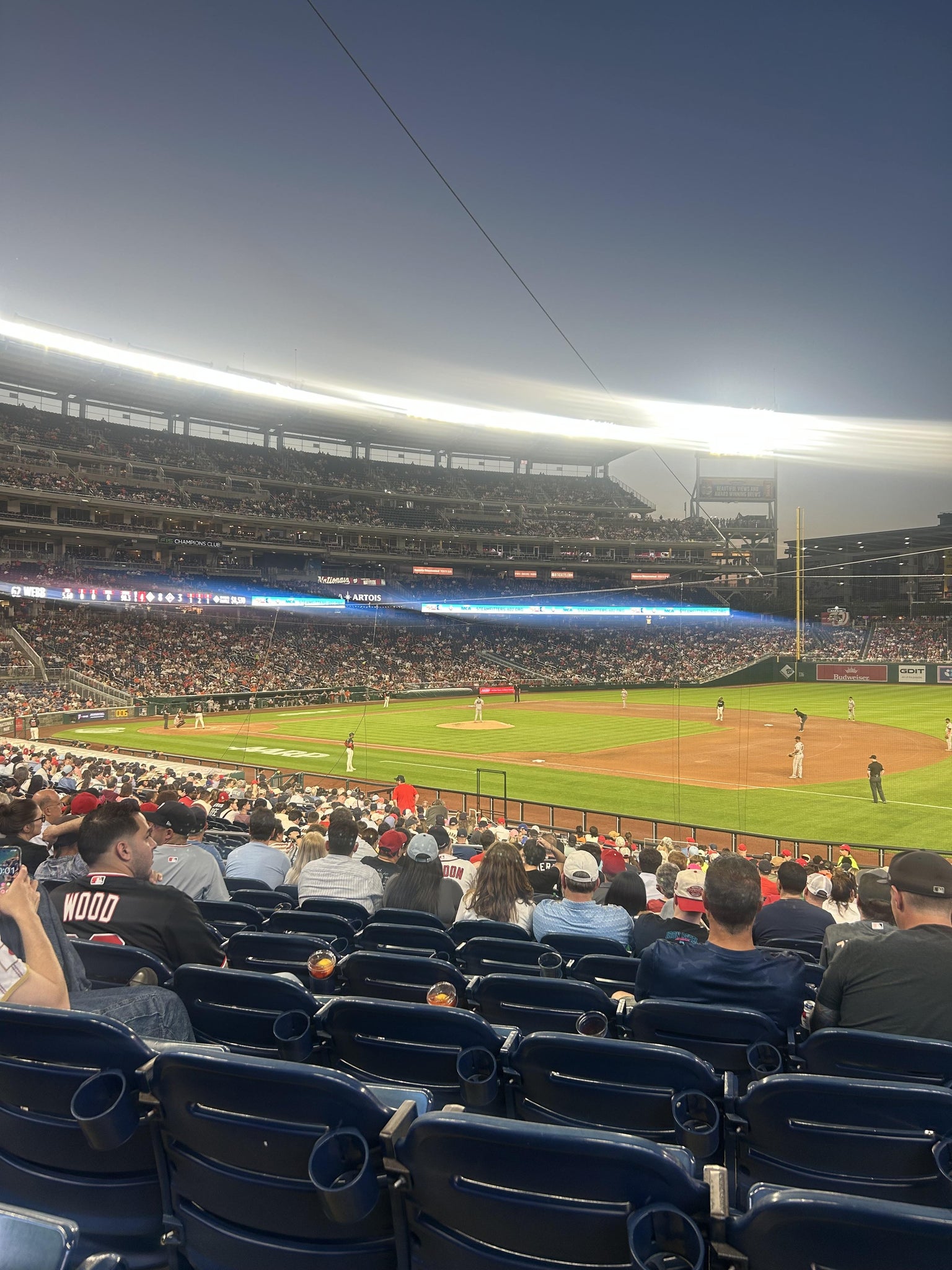 Real Fan View taken from Section 132 at Nationals Park by Taylor W