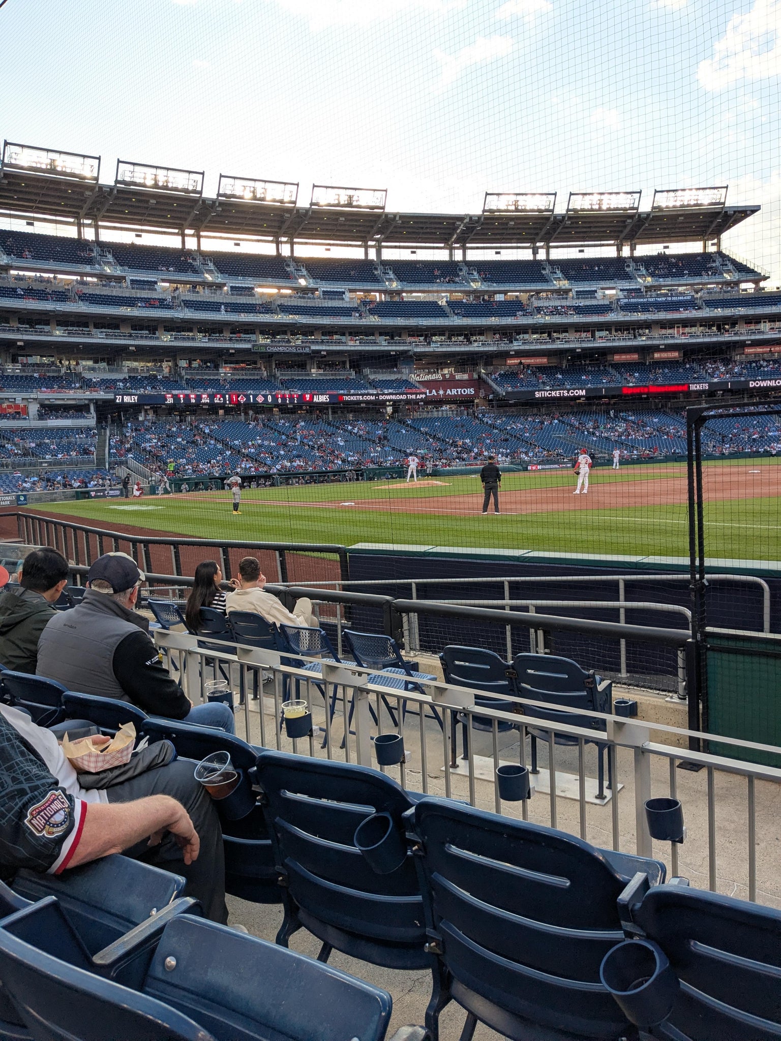 Real Fan View taken from Section 133 at Nationals Park by Anonymous User
