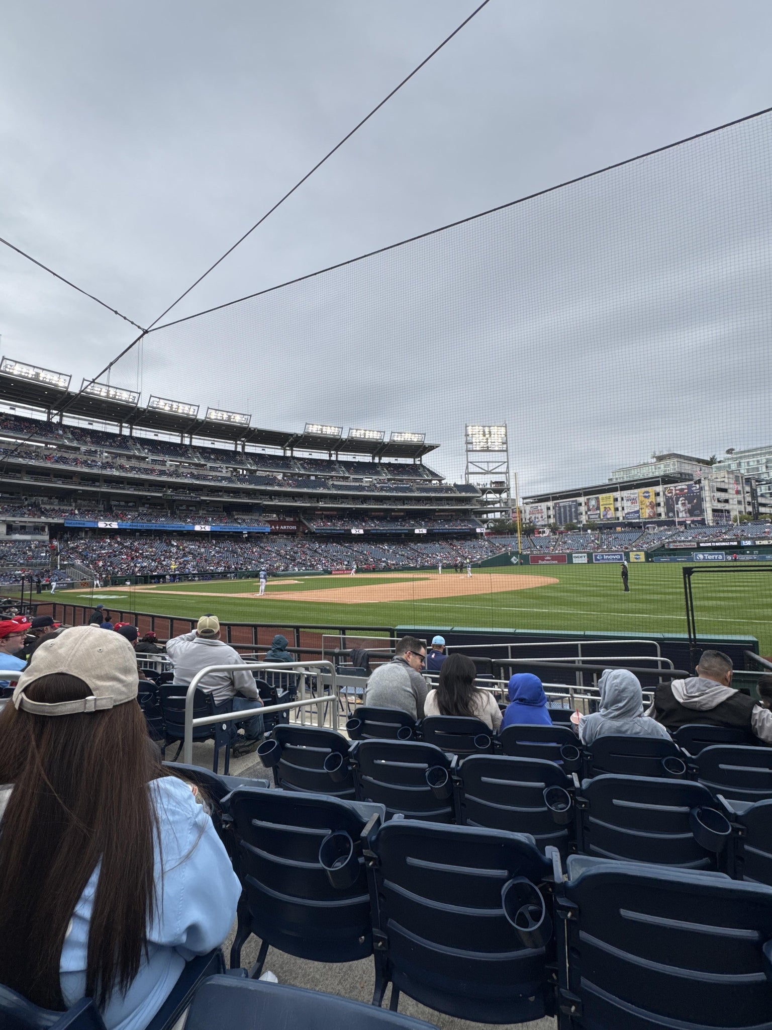 Real Fan View taken from Section 133 at Nationals Park by Deirdre T