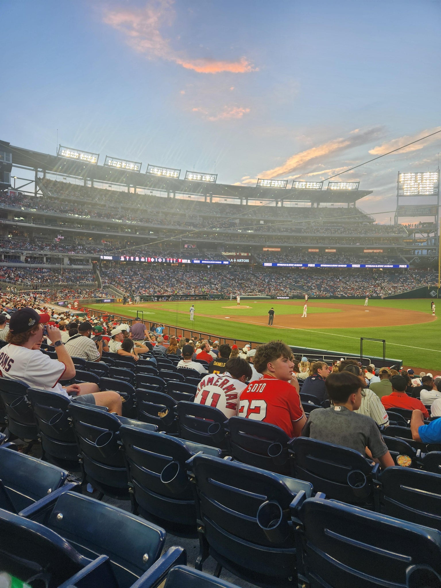Real Fan View taken from Section 133 at Nationals Park by Stephanie S