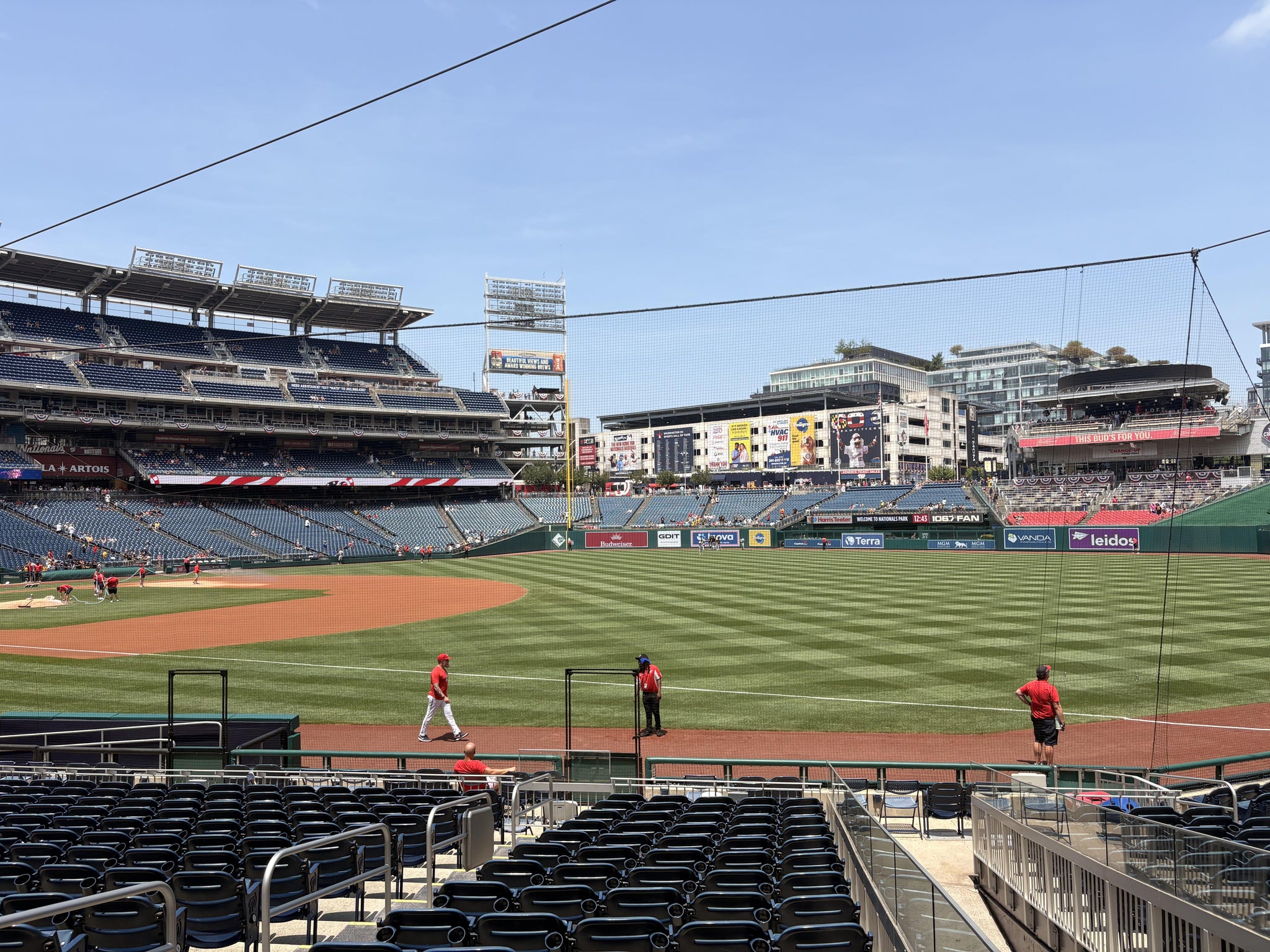 Real Fan View taken from Section 134 at Nationals Park by Damon S