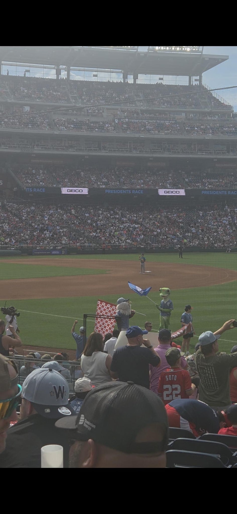 Real Fan View taken from Section 134 at Nationals Park by Liliana H