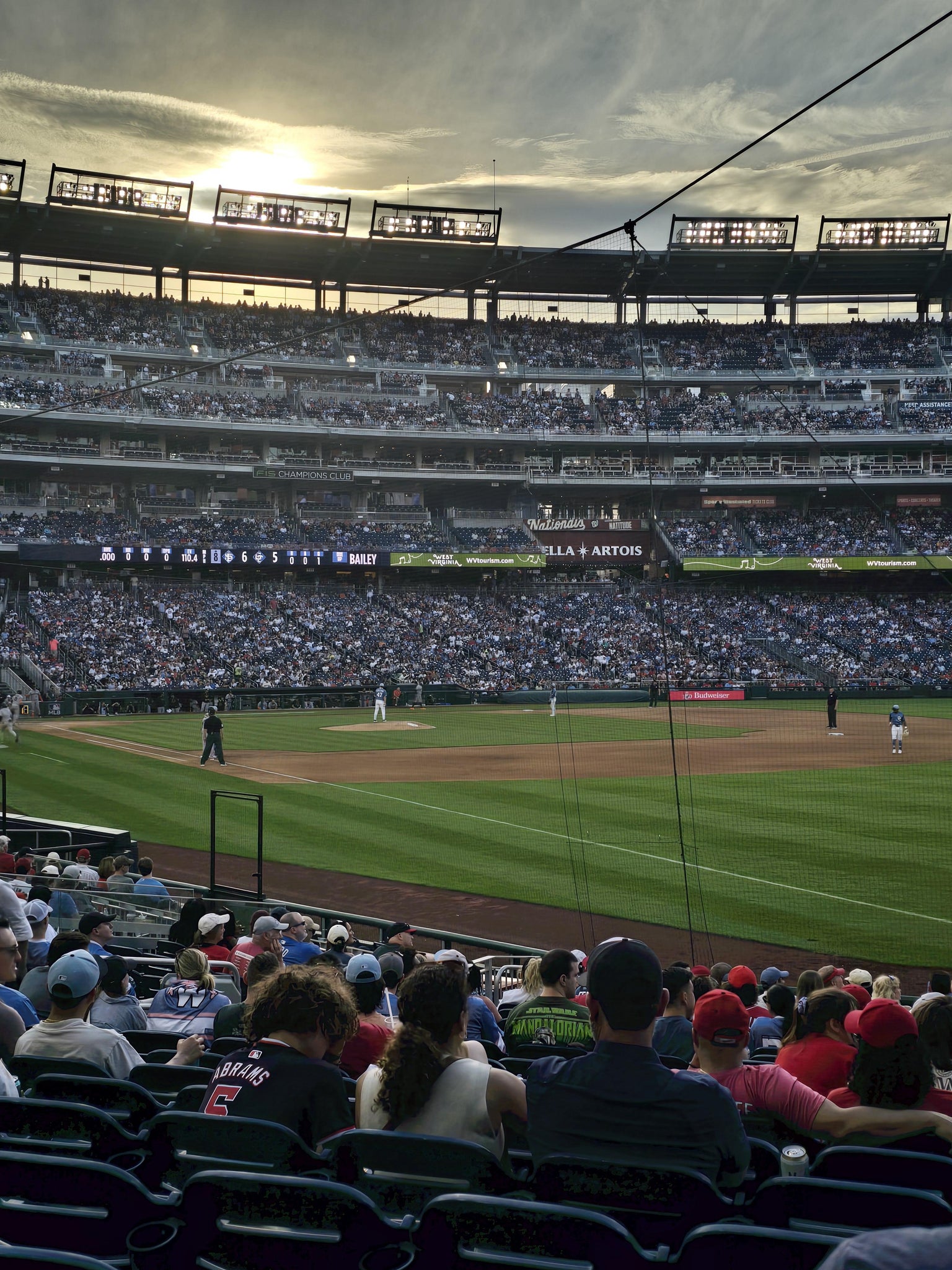 Real Fan View taken from Section 135 at Nationals Park by Amy A