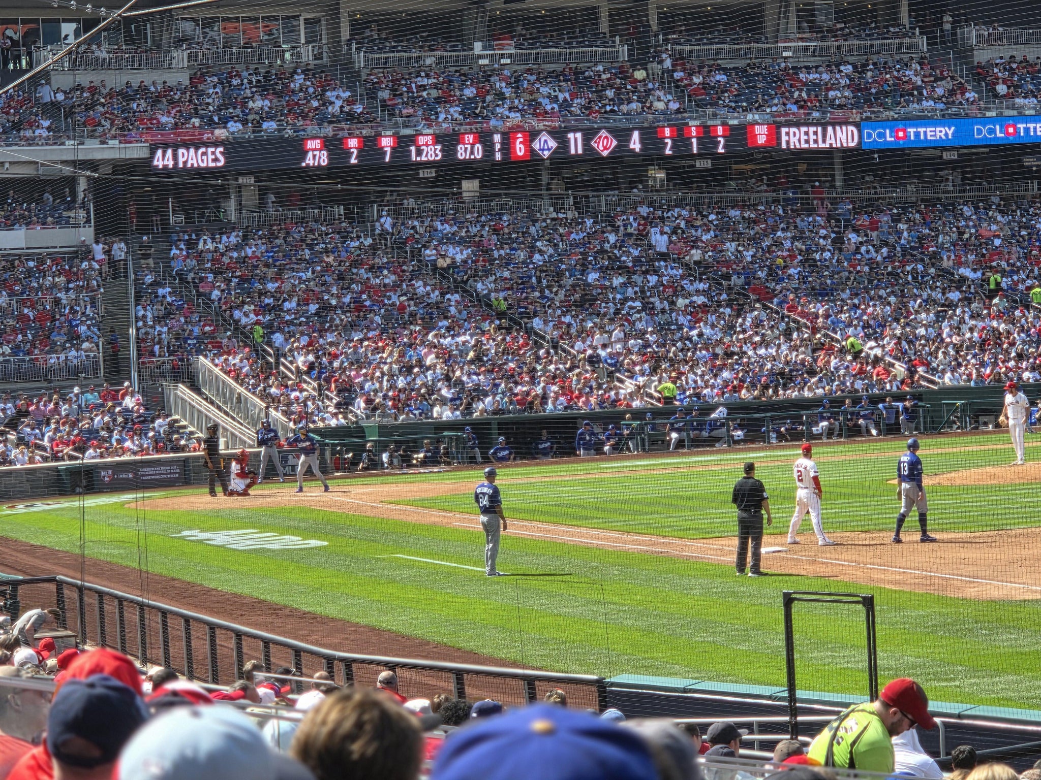 Real Fan View taken from Section 135 at Nationals Park by Trent T
