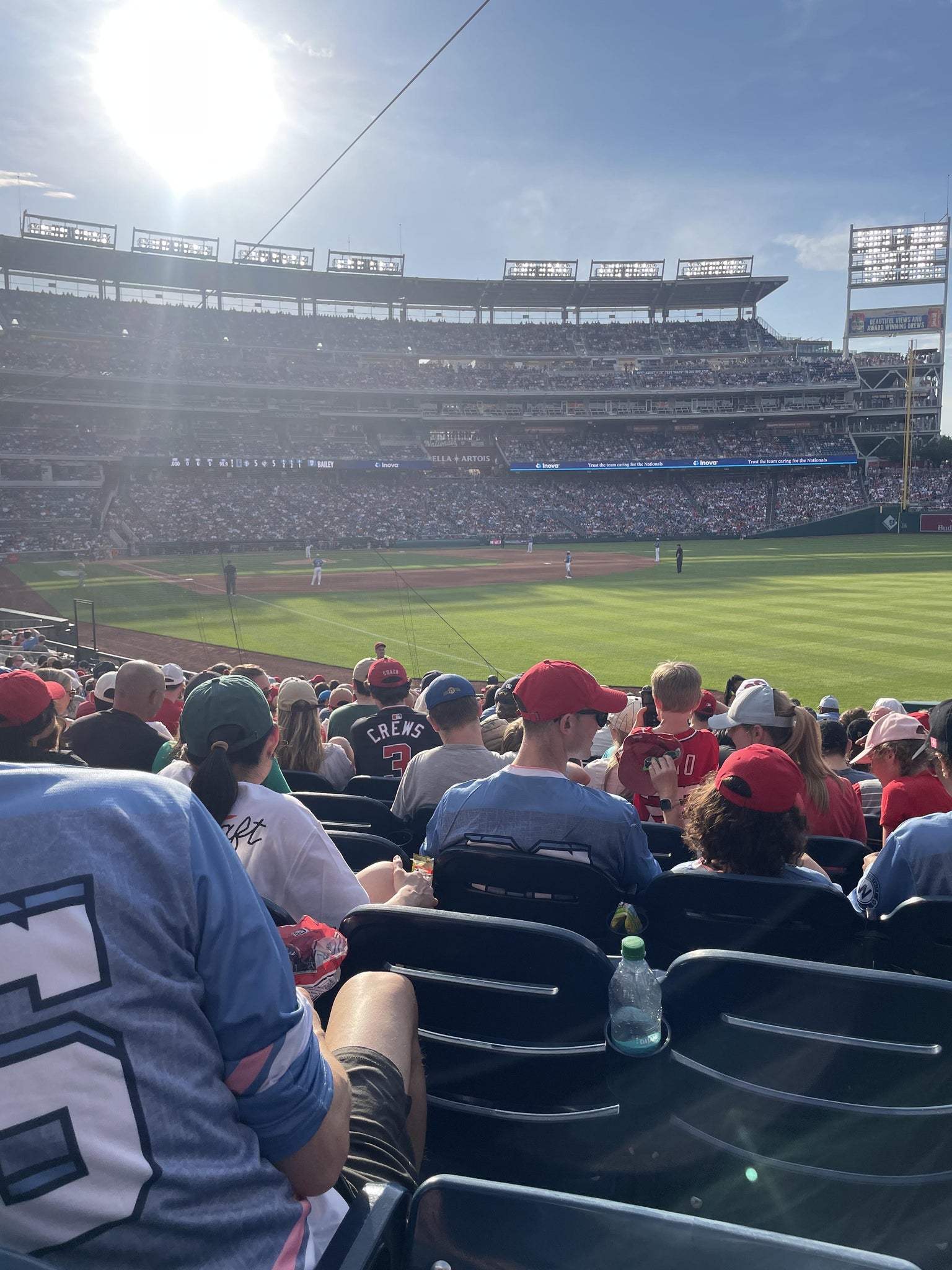 Real Fan View taken from Section 136 at Nationals Park by Luke H
