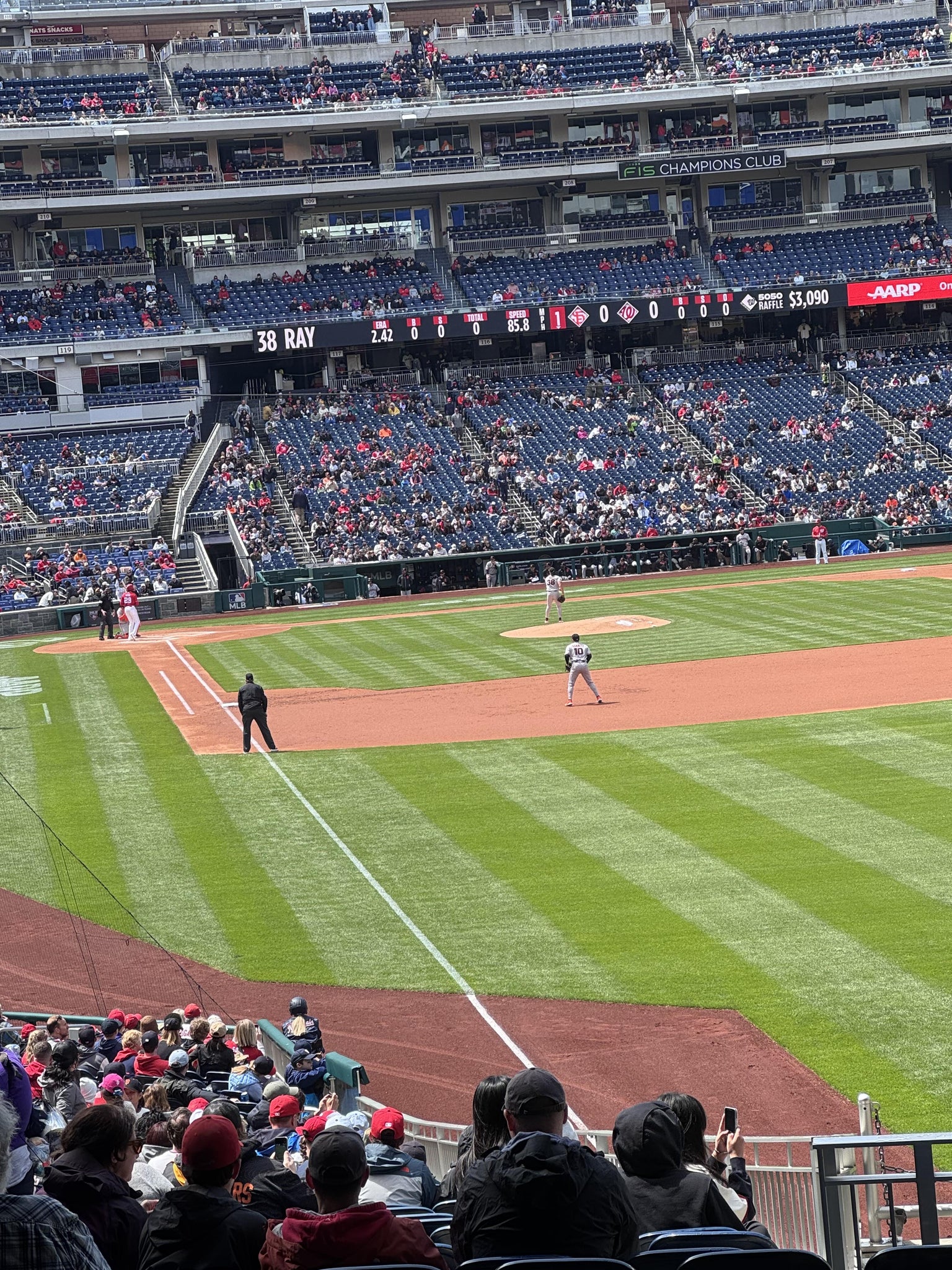 Real Fan View taken from Section 137 at Nationals Park by Jermel C