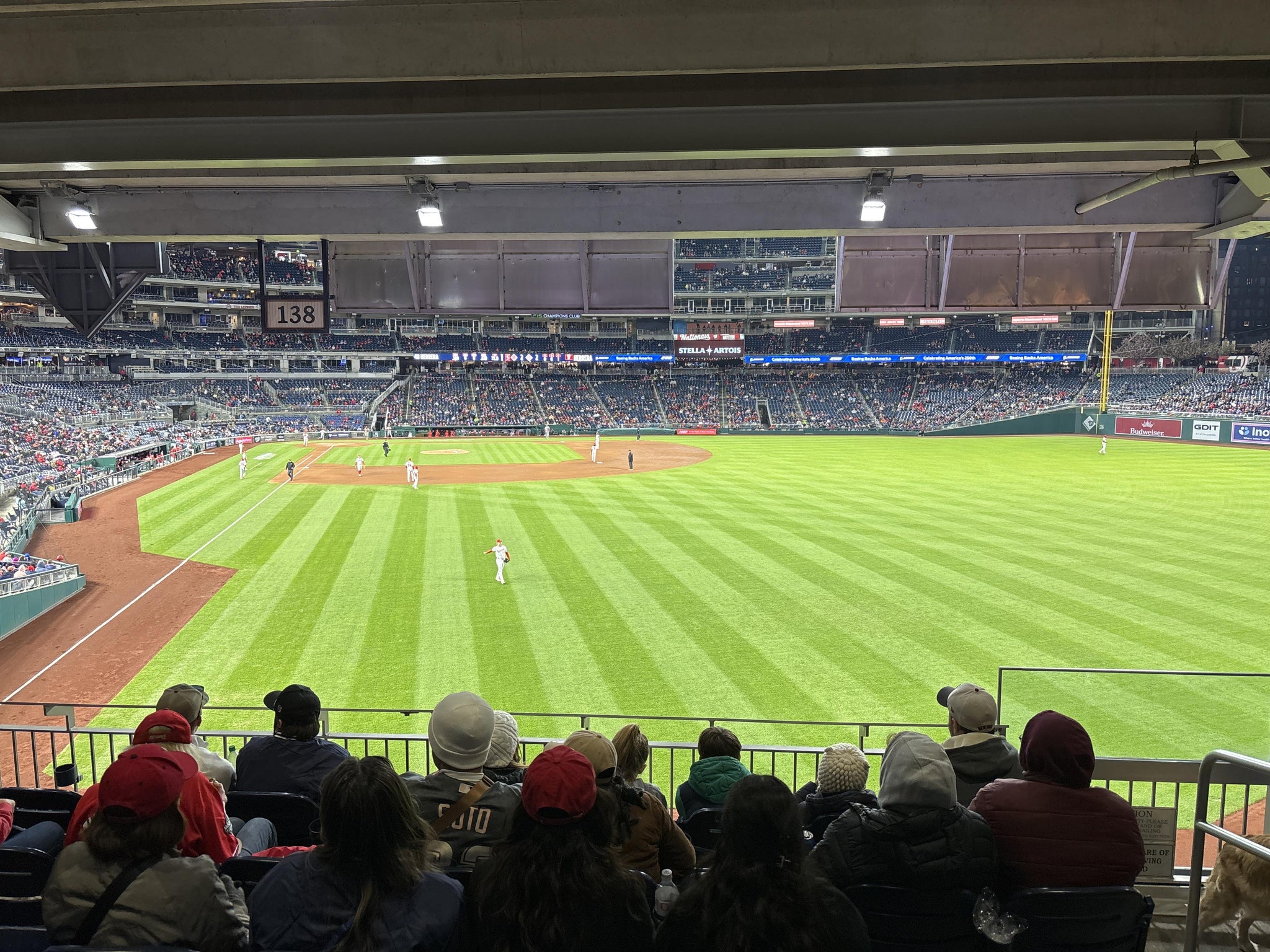 Real Fan View taken from Section 138 at Nationals Park by Cristina K