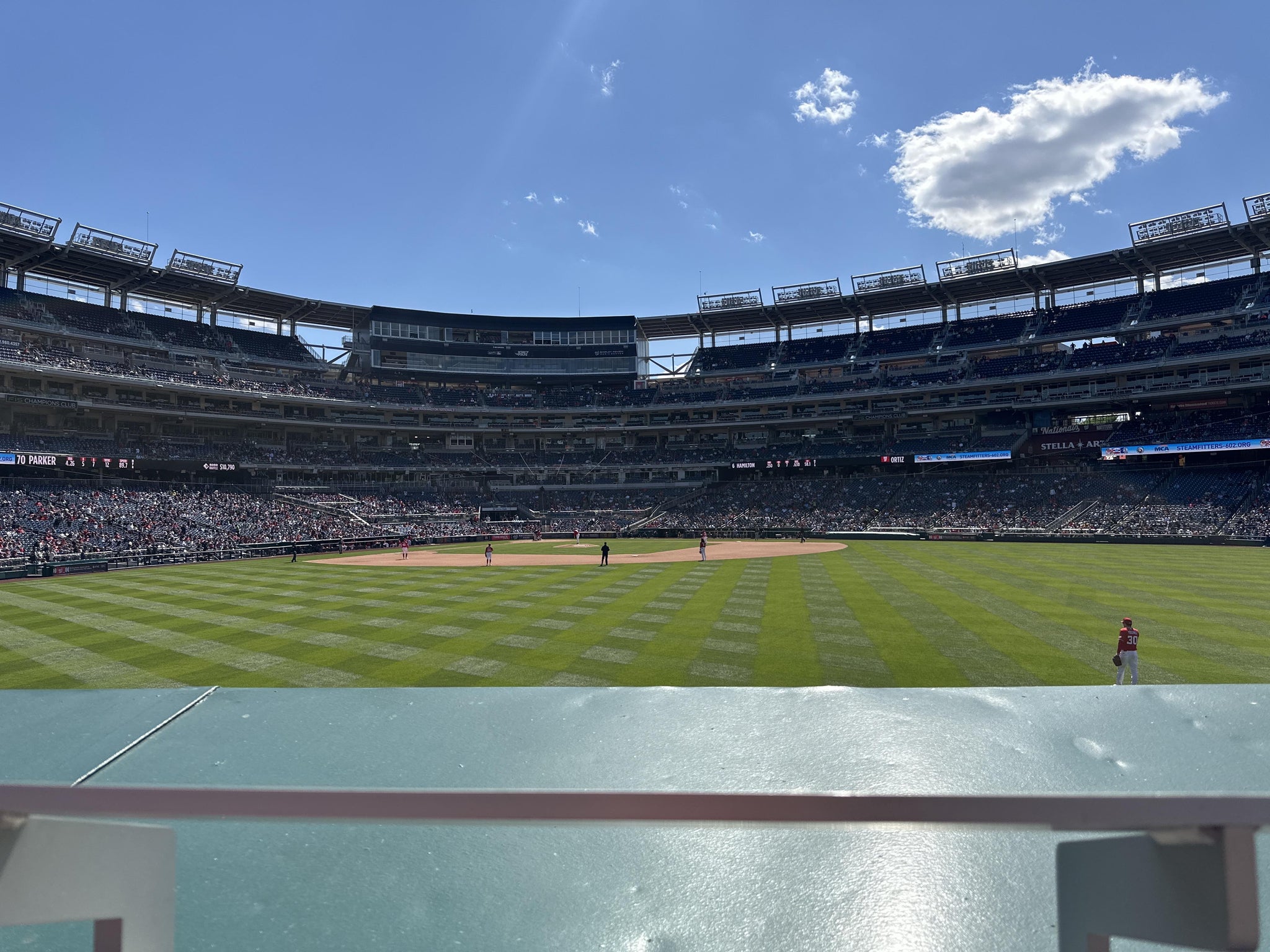 Real Fan View taken from Section 142 at Nationals Park by Erin P