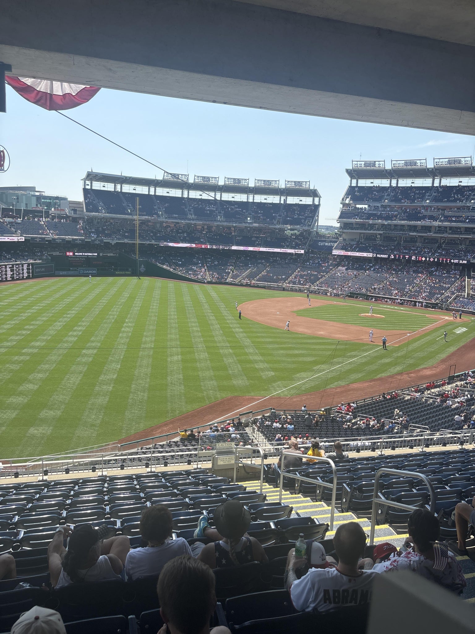 Real Fan View taken from Section 201 at Nationals Park by Elie I