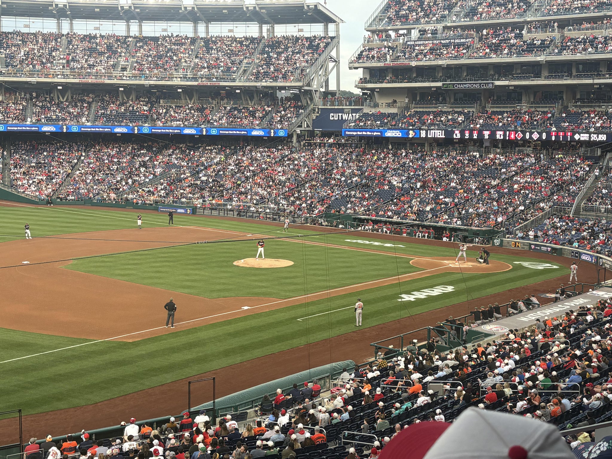 Real Fan View taken from Section 205 at Nationals Park by Adame F