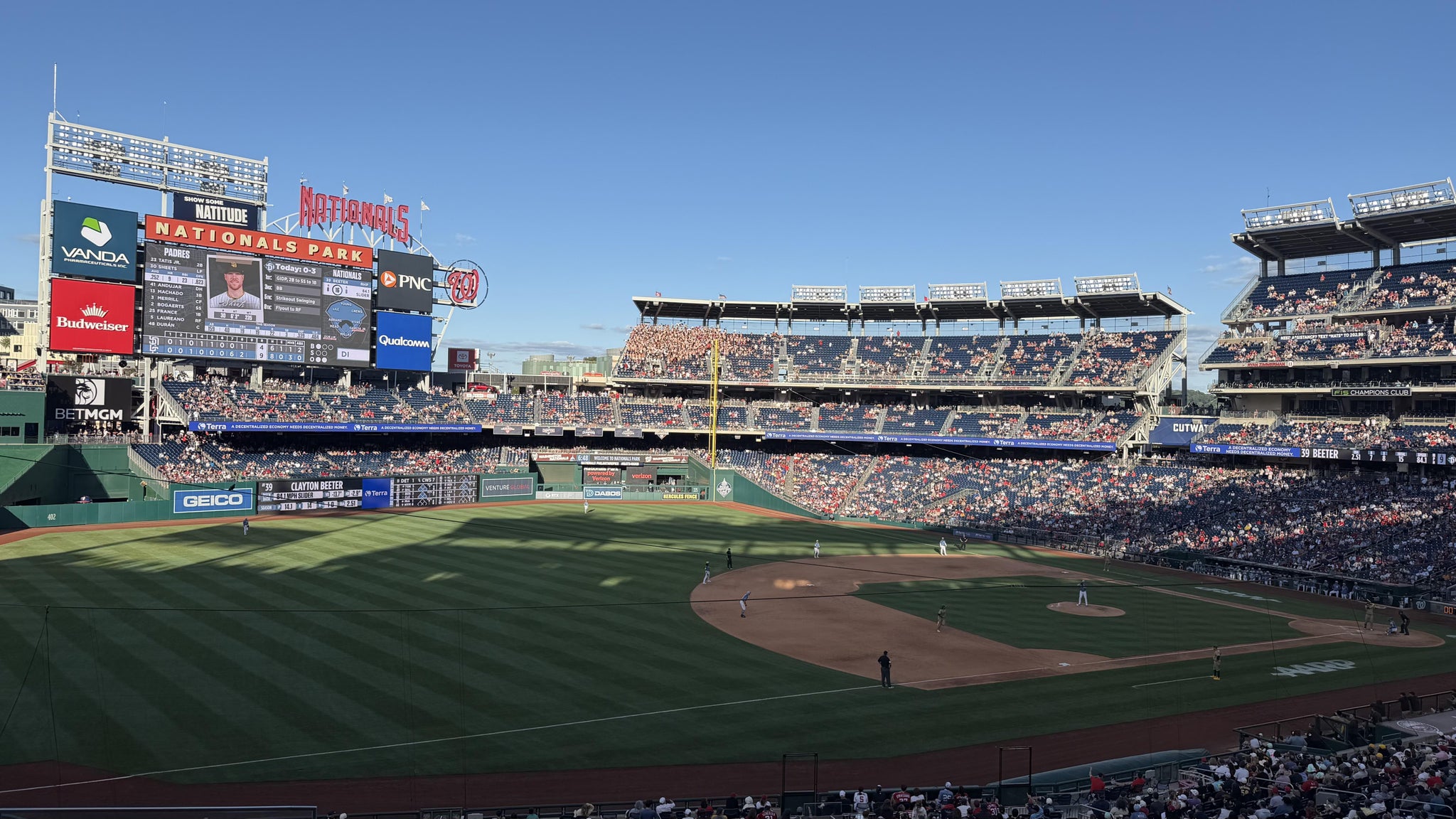Real Fan View taken from Section 205 at Nationals Park by Sarah C